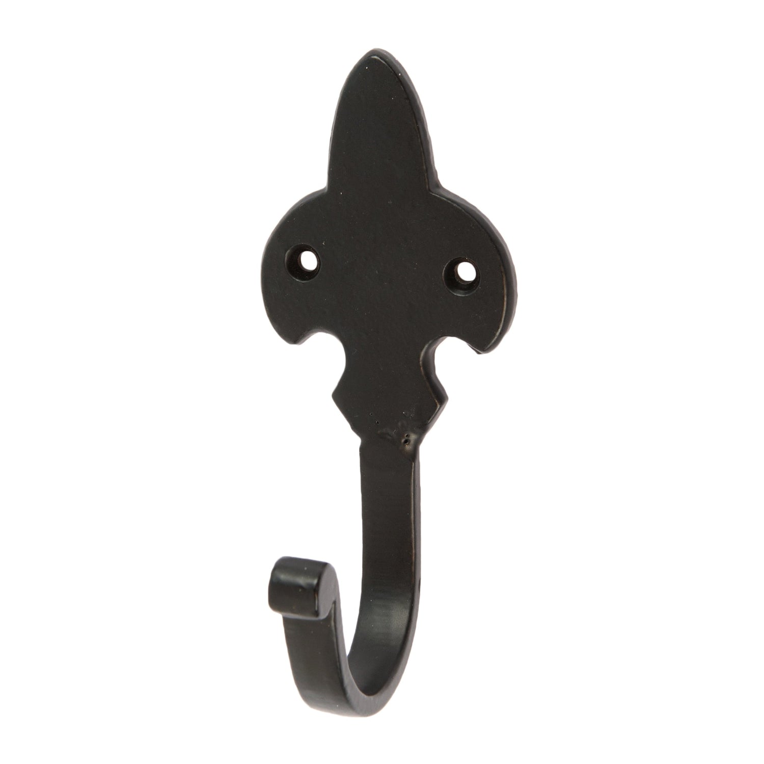 Fleur De Lis Coat Hook - W50mm x H120mm - Black
