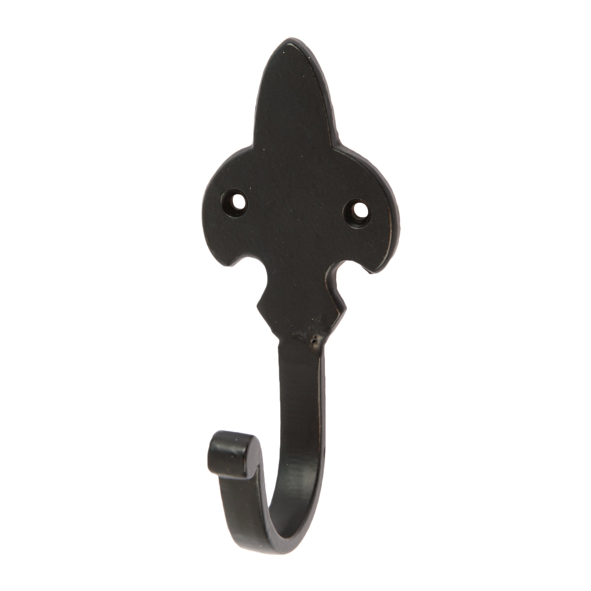 Fleur De Lis Coat Hook - W50mm x H120mm - Black