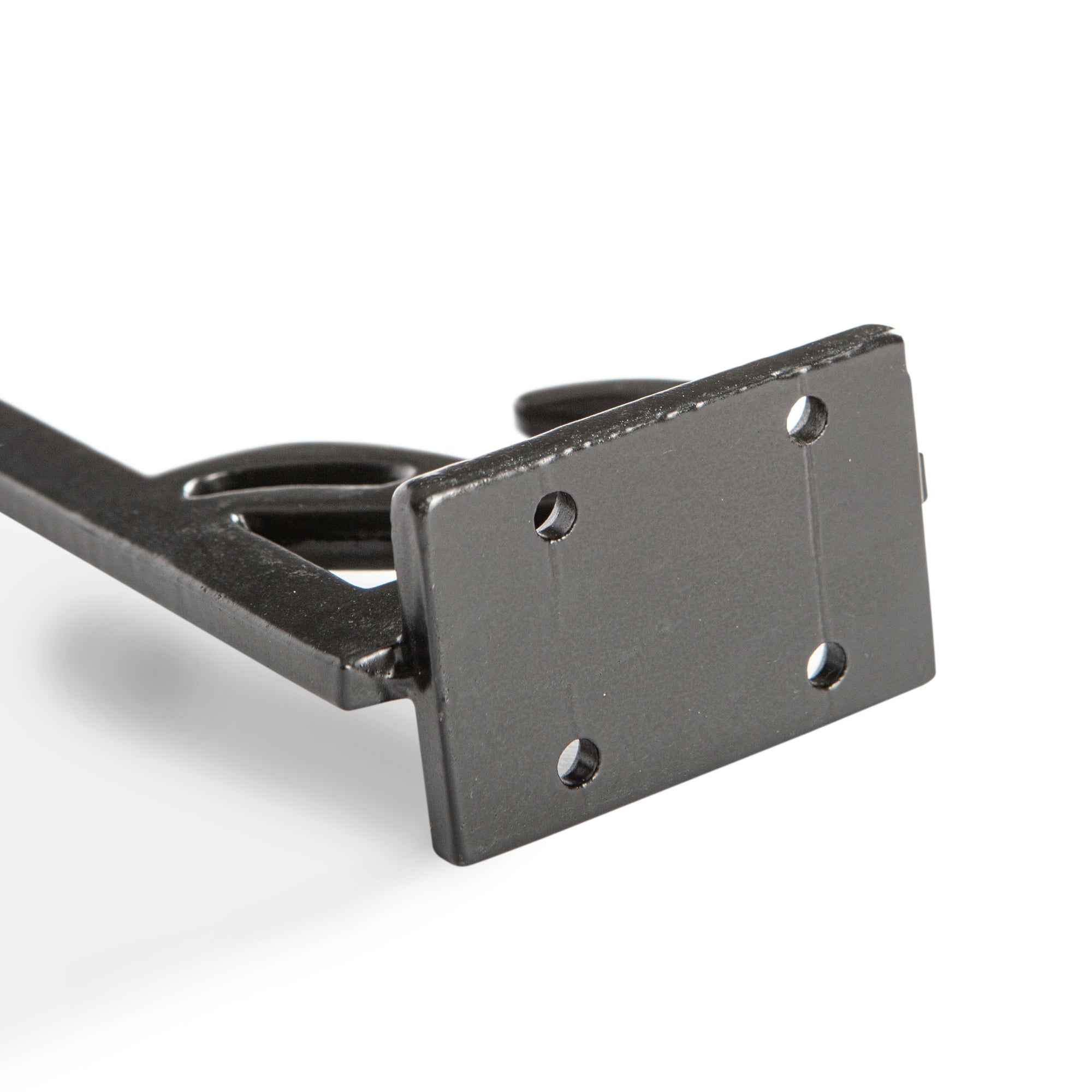 Ornate Flat Top Hat & Coat Hook - W35mm x H70mm - Black