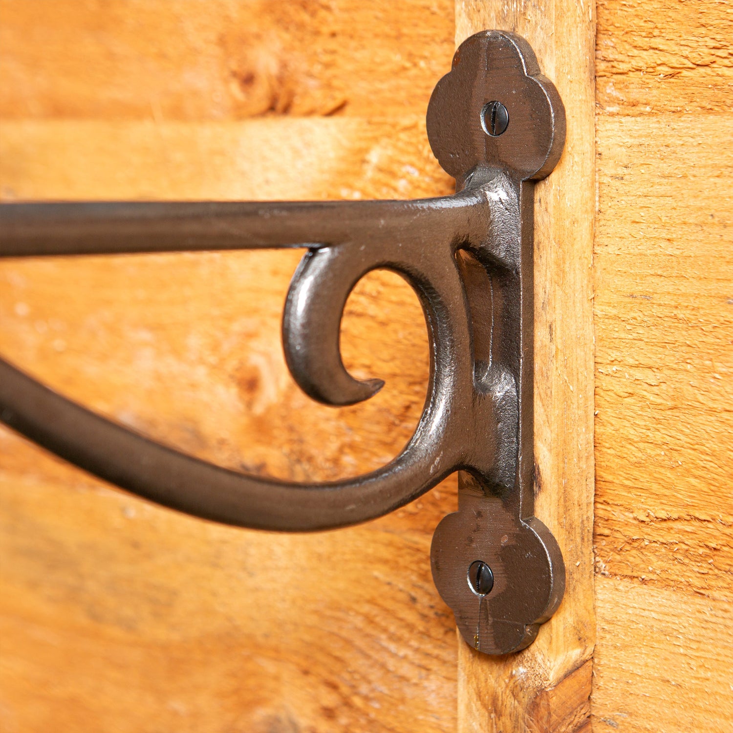 Wrought Iron Hanging Basket Hook - H145mm - Raw