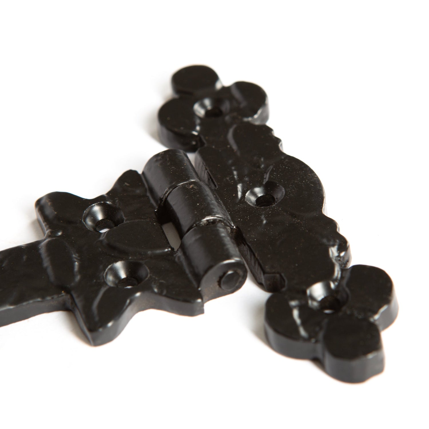 155mm Black Ornate T-Hinge