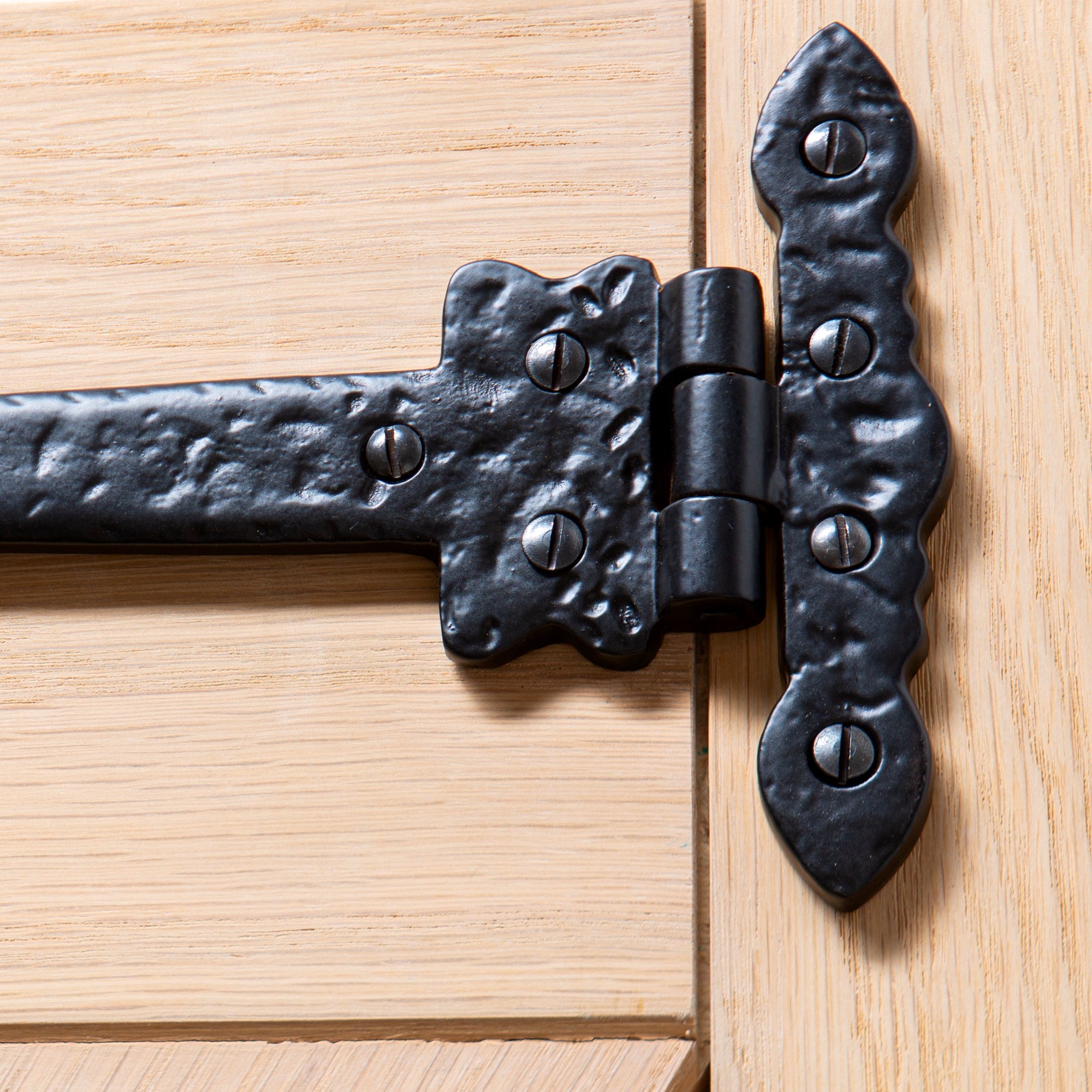 230mm Black Ornate T-Hinge