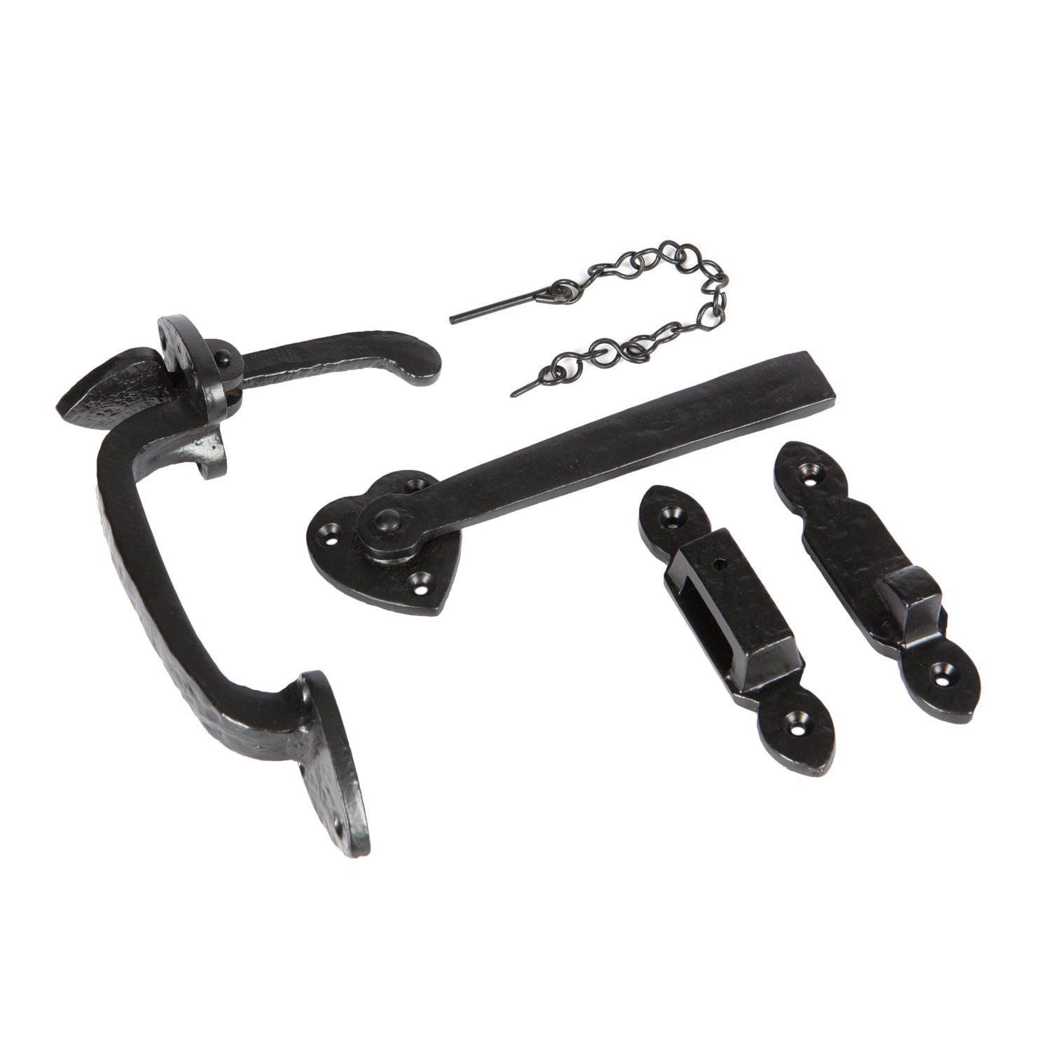 195mm Black Arrowhead Suffolk Latch