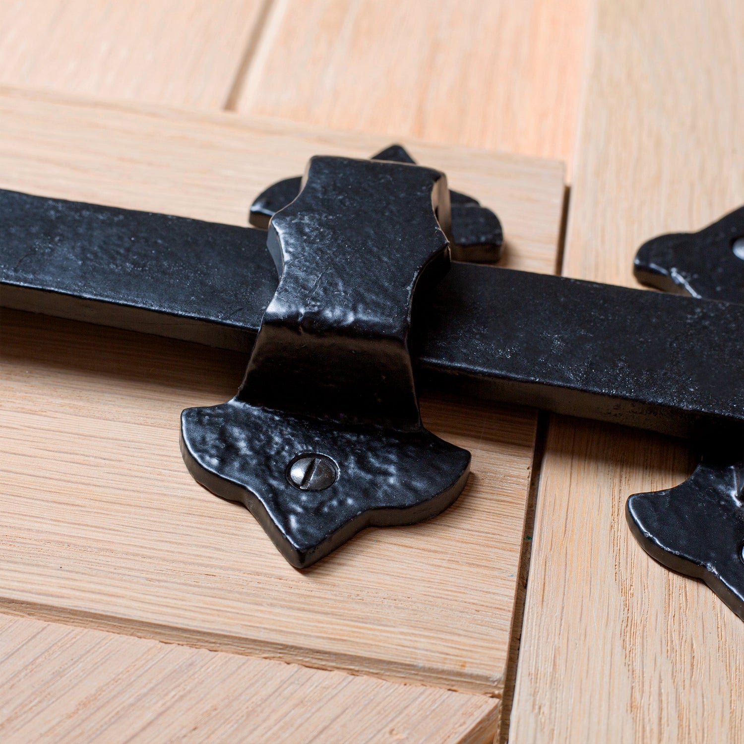 Rose Ring Gate Latch - 285mm - Black