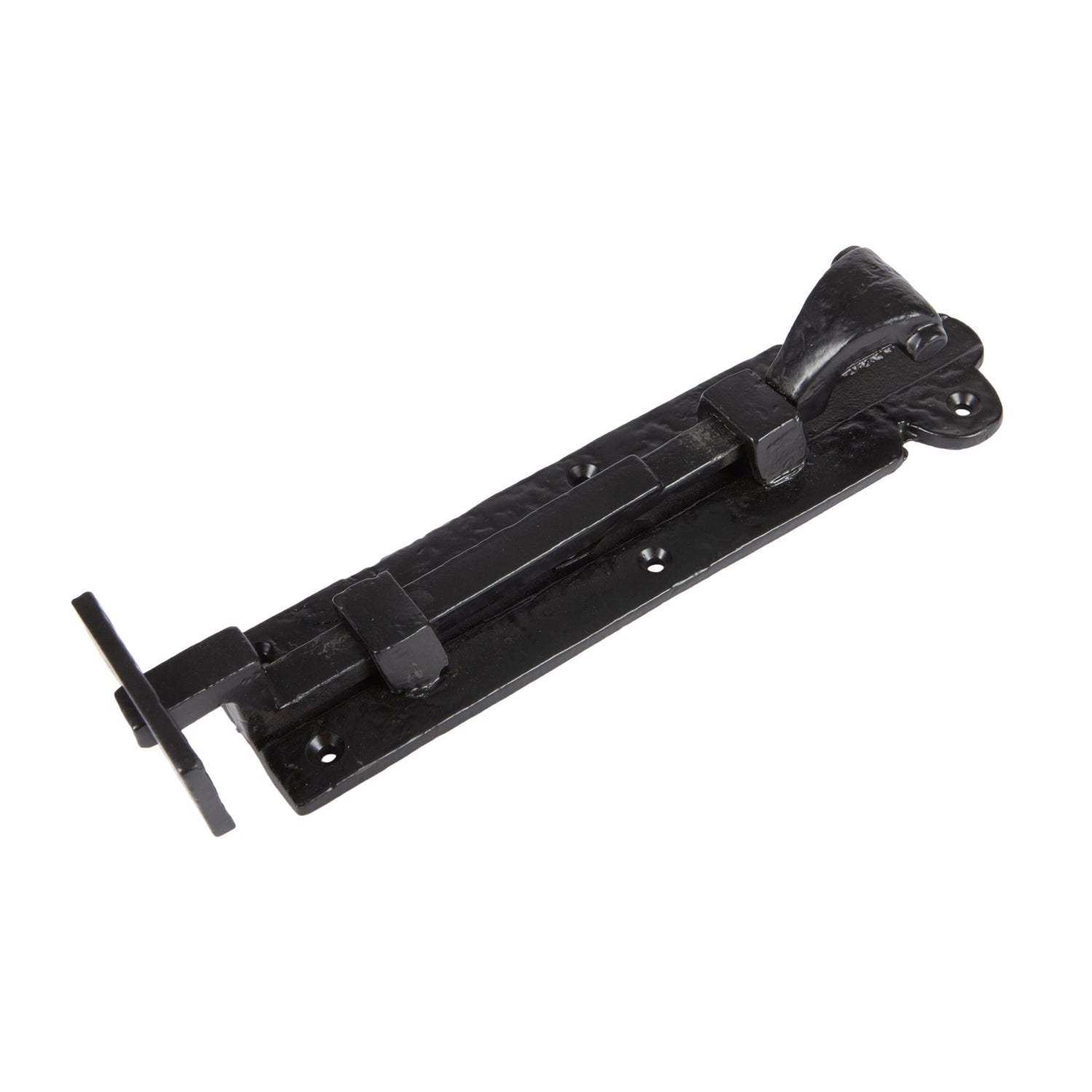 200mm Black Cranked Antique Fish Tail Bolt