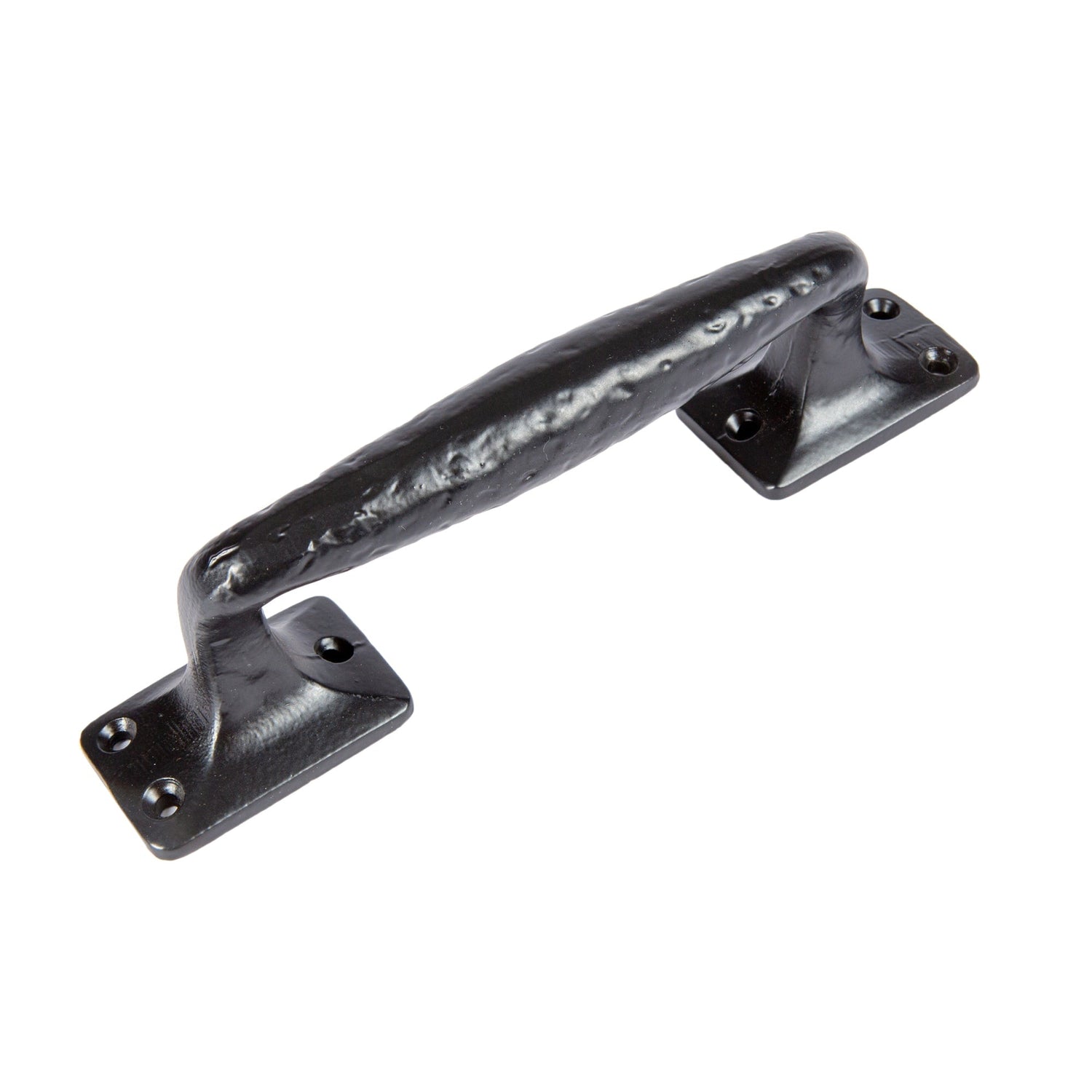205mm Black Forged Barn Door Handle
