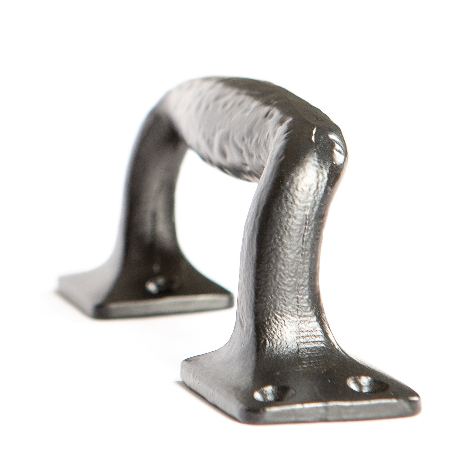 205mm Black Forged Barn Door Handle