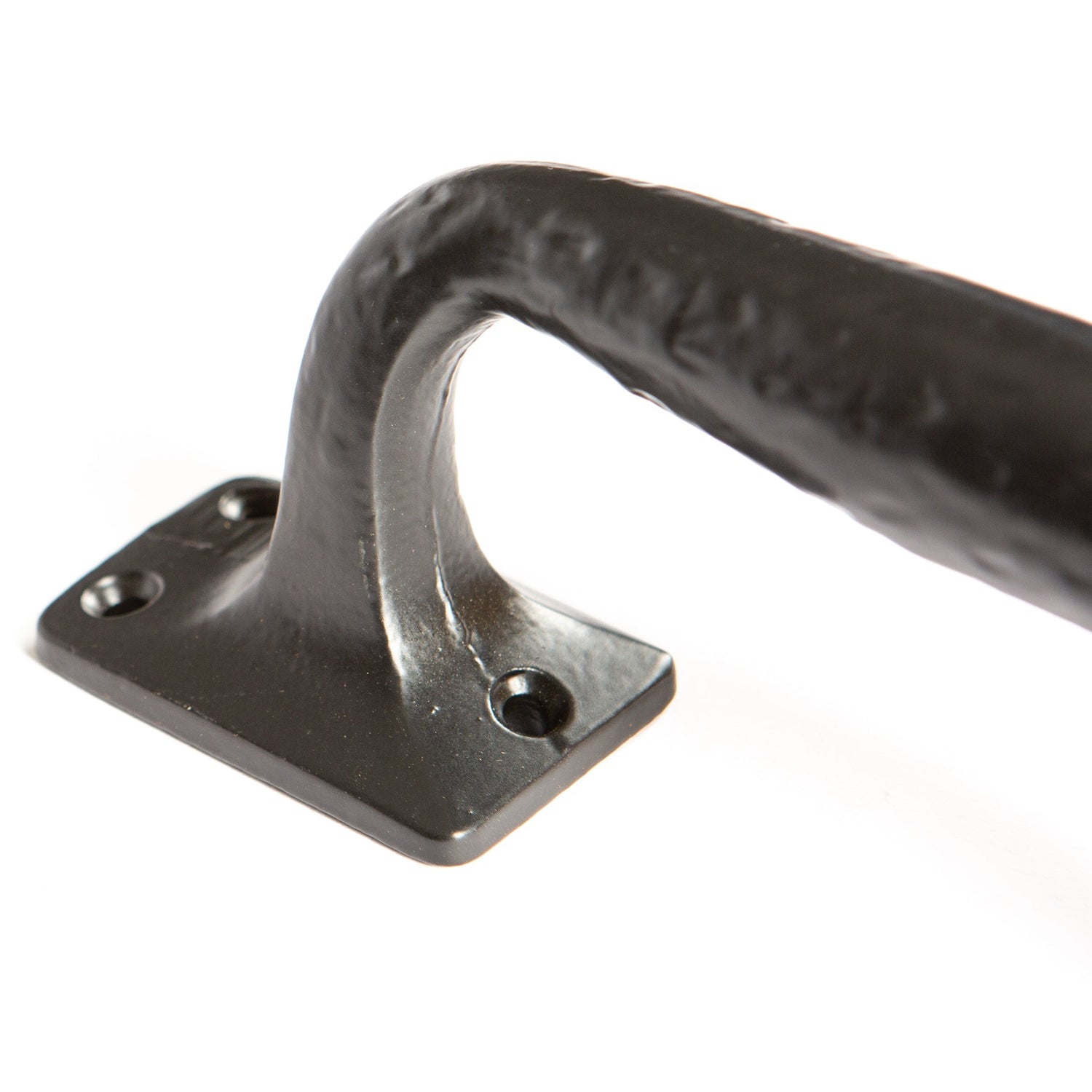 205mm Black Forged Barn Door Handle