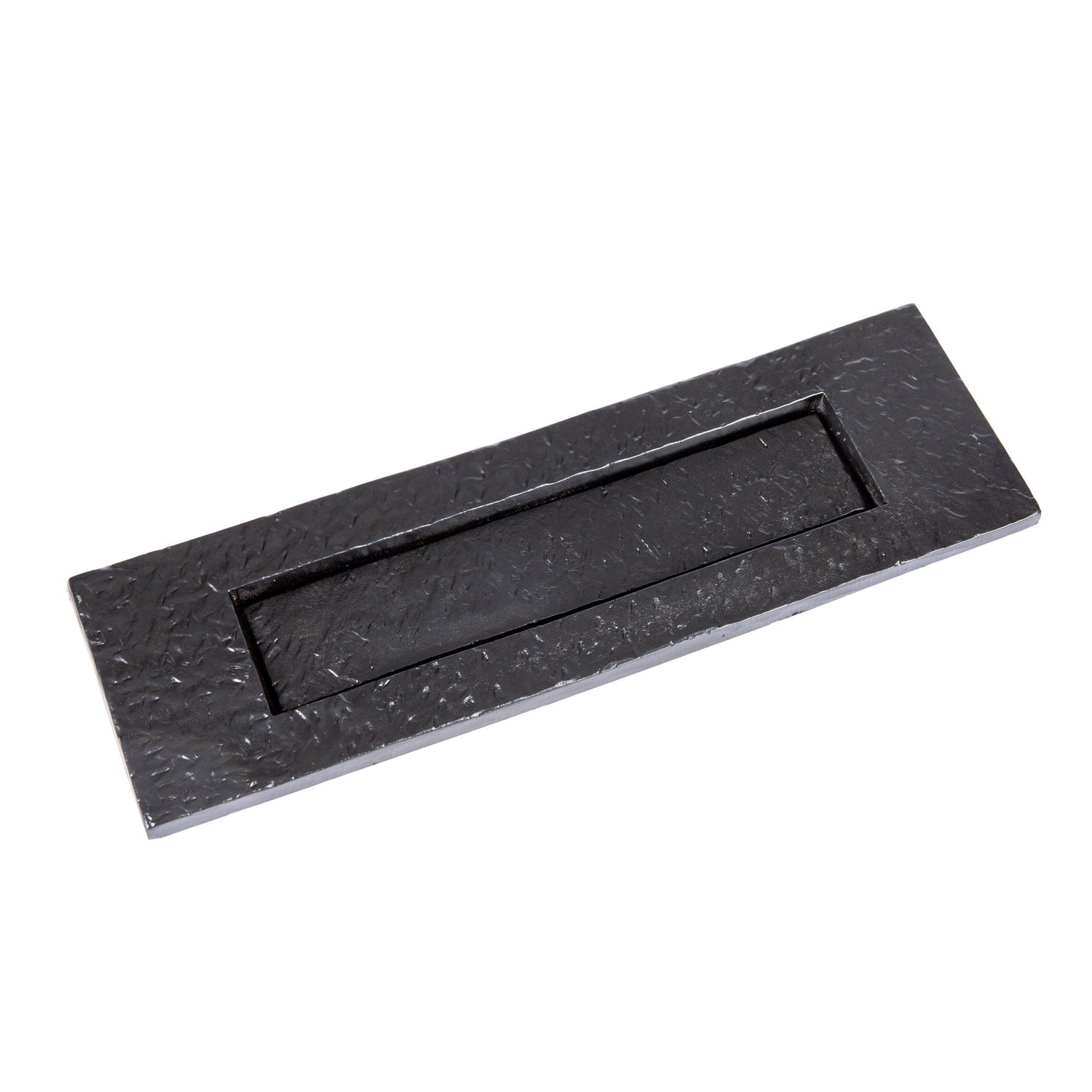340 x 100mm Black Rustic Letter Plate