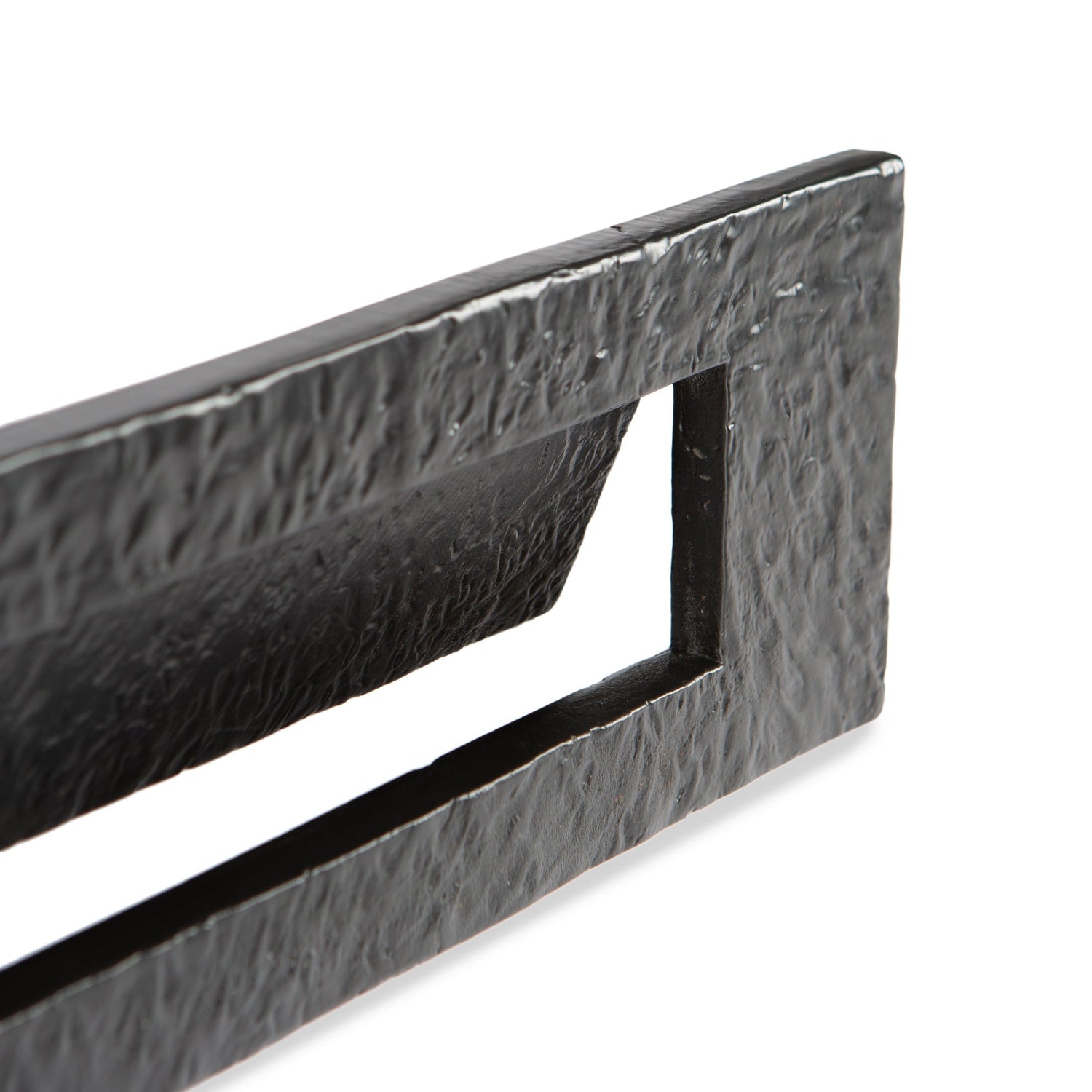 340 x 100mm Black Rustic Letter Plate