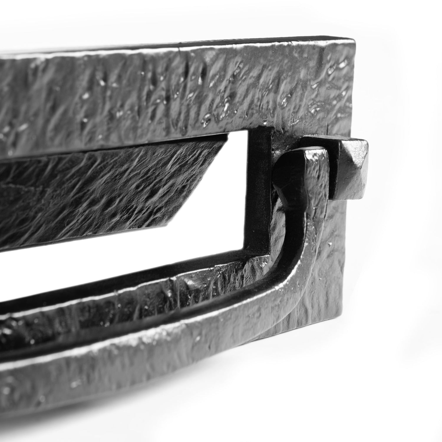 340 x 105mm Black Antique Letter Plate with Knocker