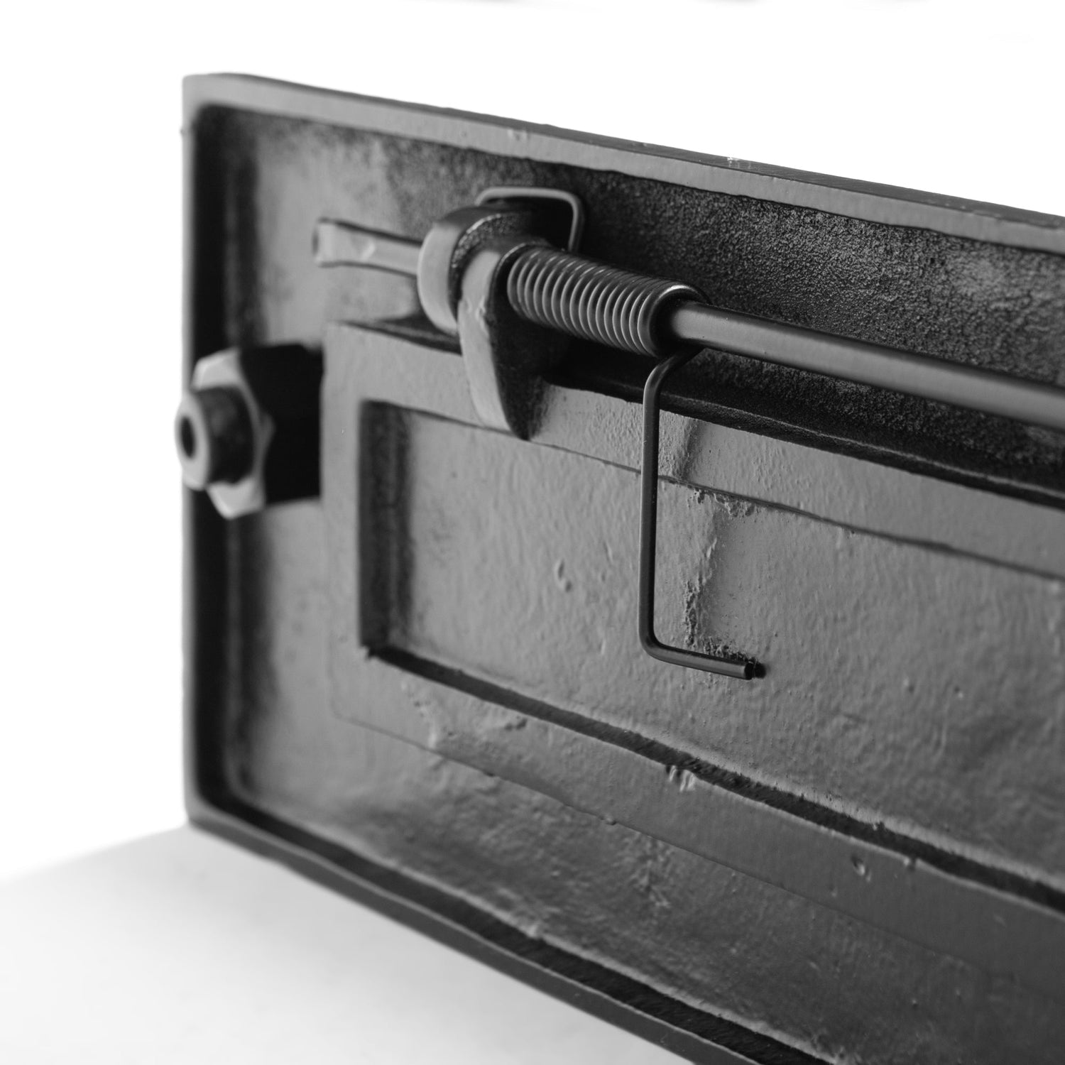 340 x 105mm Black Antique Letter Plate with Knocker