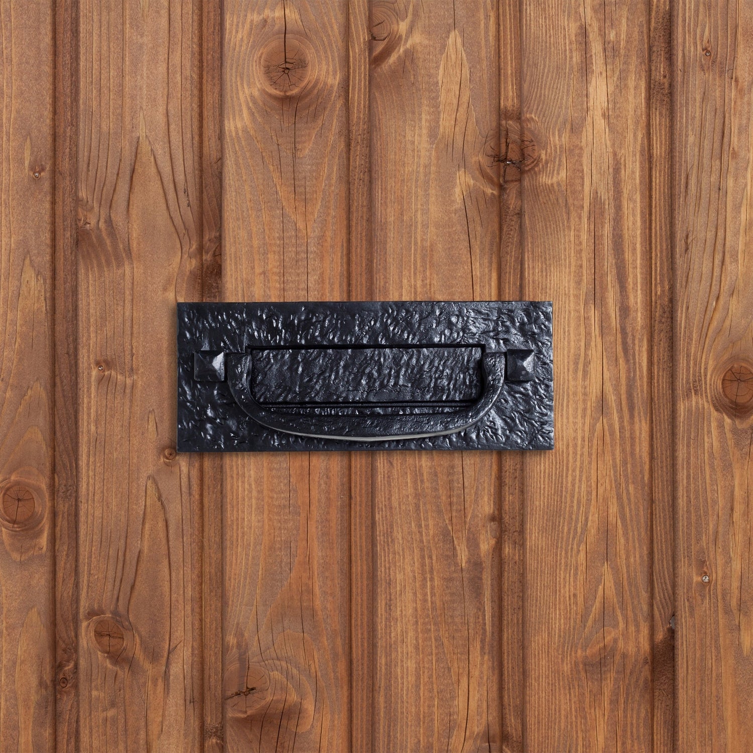 270 x 110mm Black Antique Letter Plate with Knocker