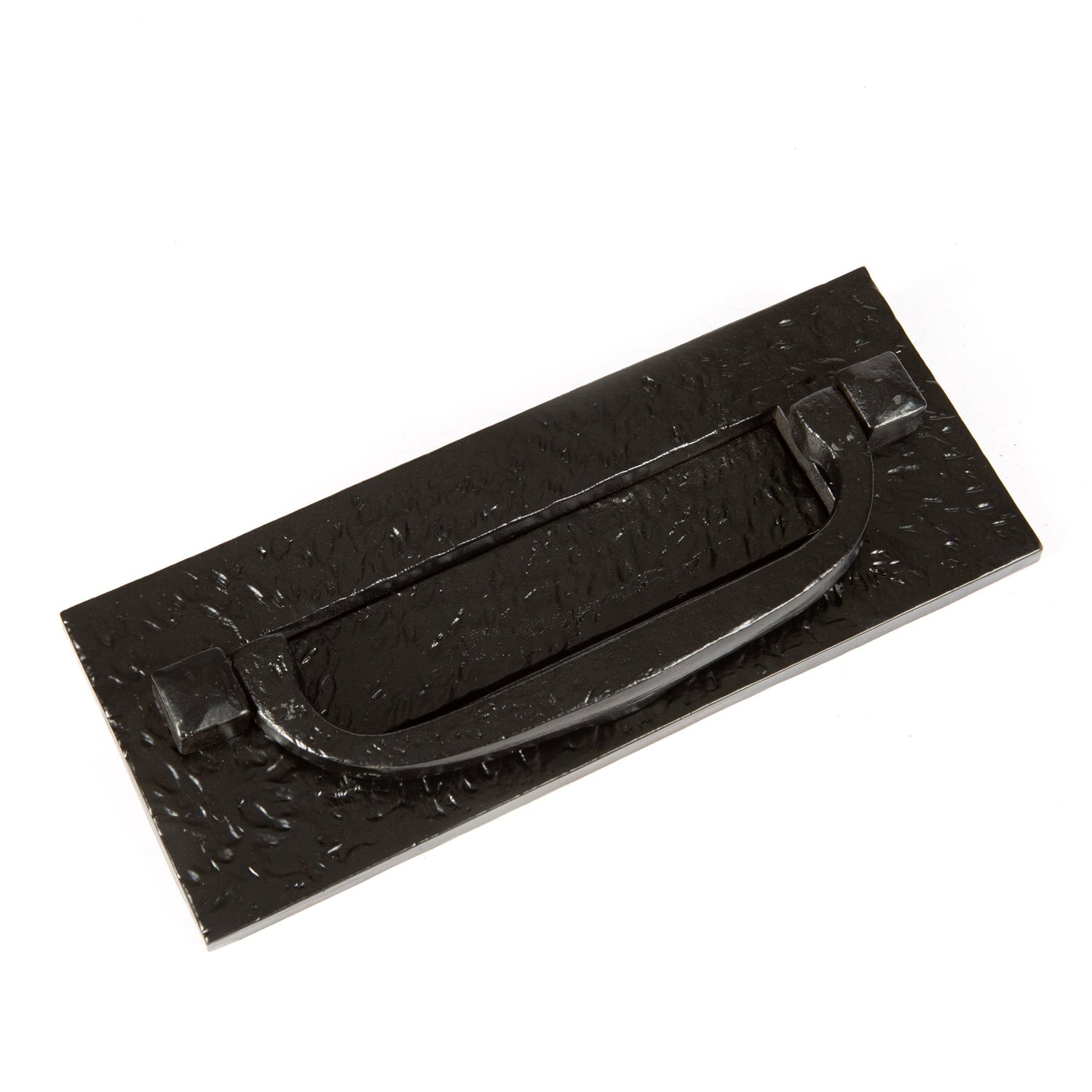 270 x 110mm Black Antique Letter Plate with Knocker