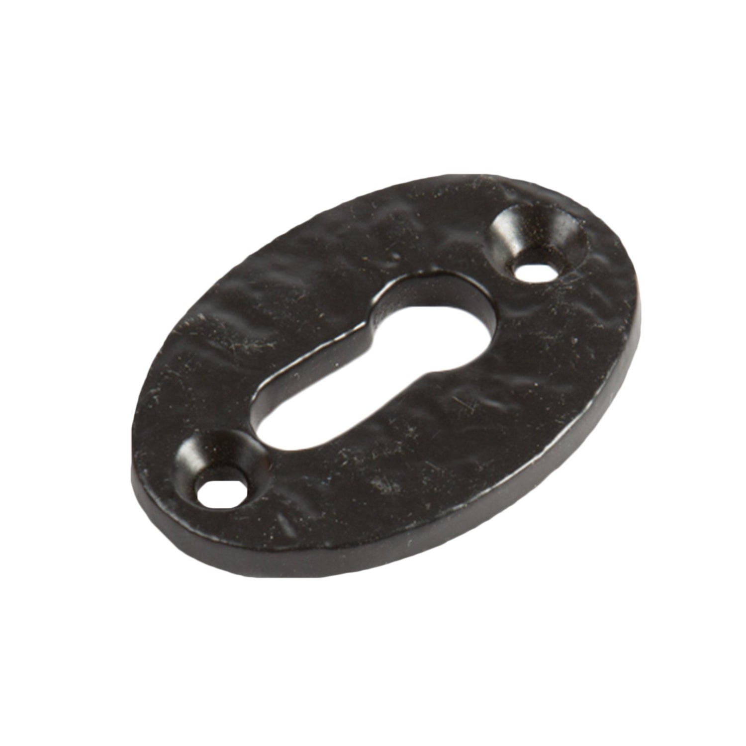 Rustic Escutcheon Plate - W35mm x H50mm - Black