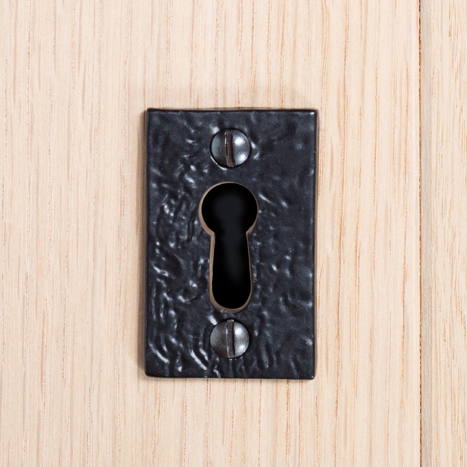 Rectangular Escutcheon Plate - W30mm x H50mm - Black