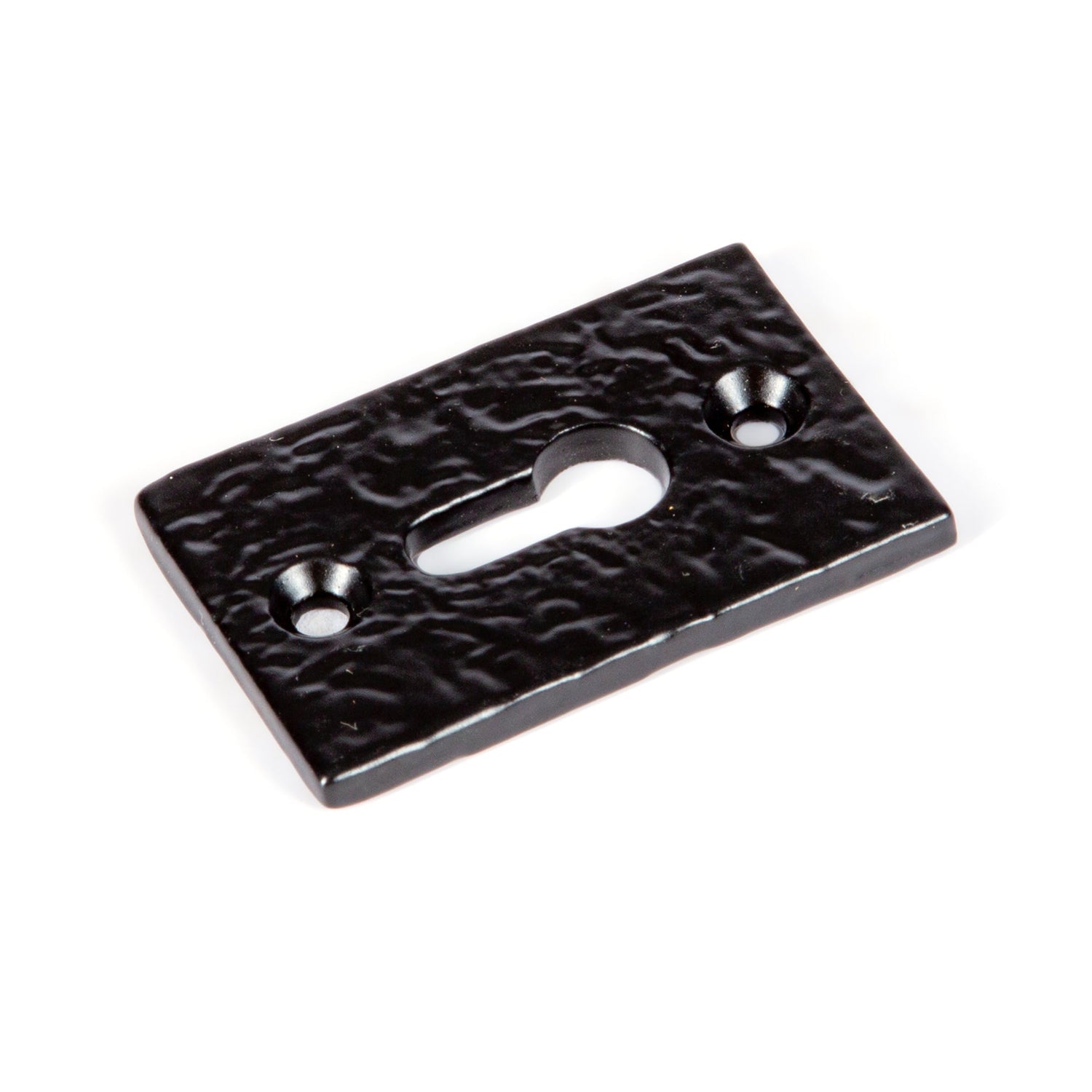 Rectangular Escutcheon Plate - W30mm x H50mm - Black