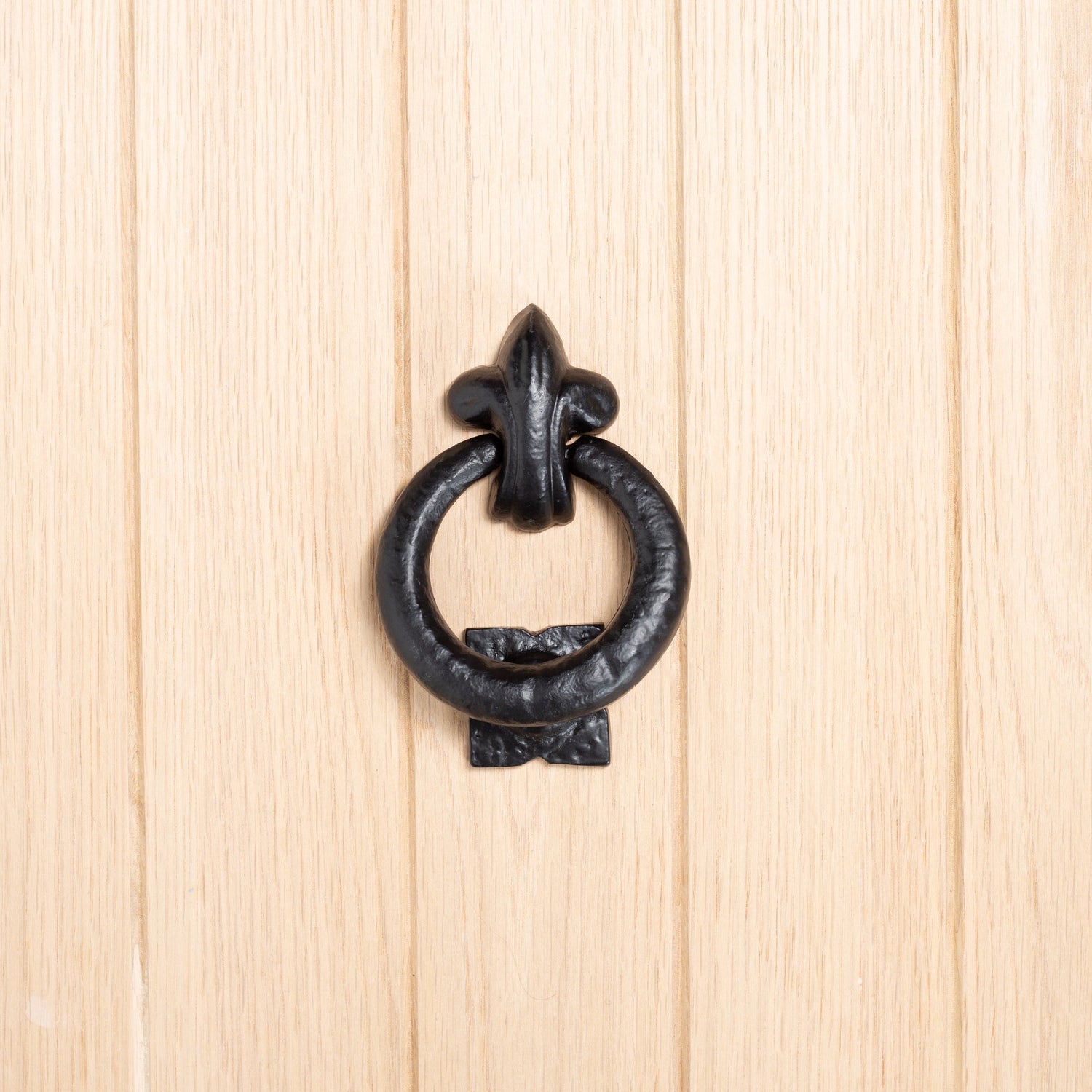 Fleur De Lis Door Knocker - H140mm - Black
