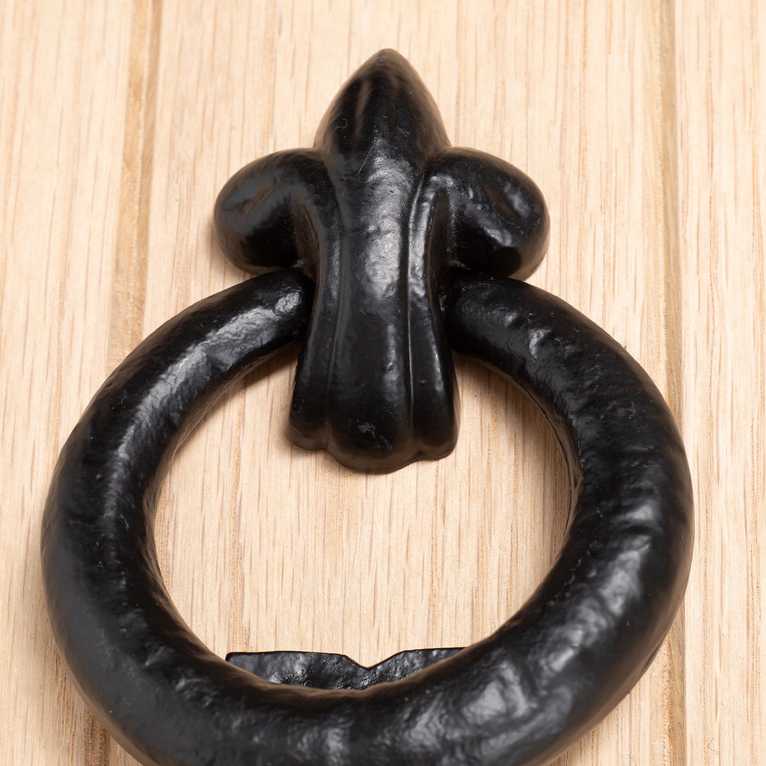Fleur De Lis Door Knocker - H140mm - Black