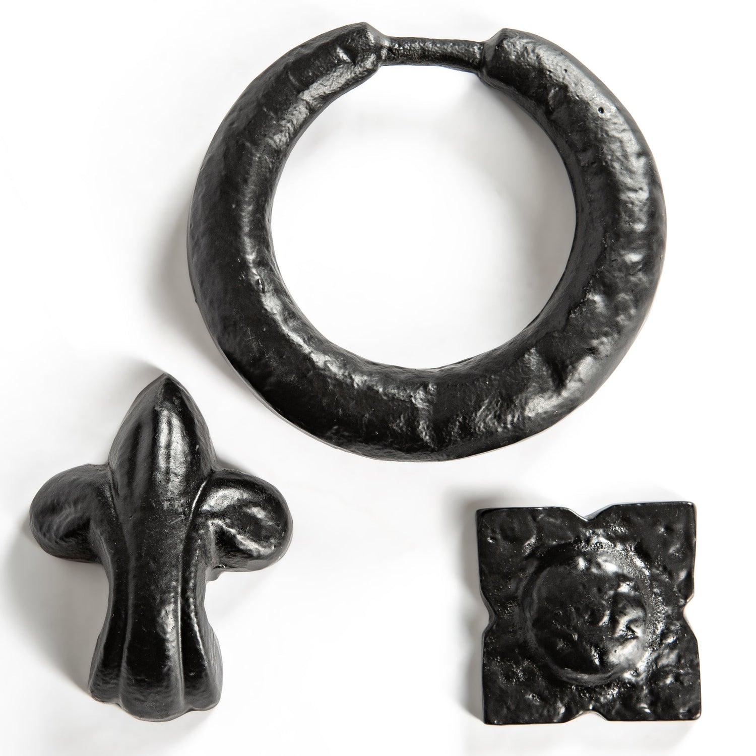 Fleur De Lis Door Knocker - H140mm - Black