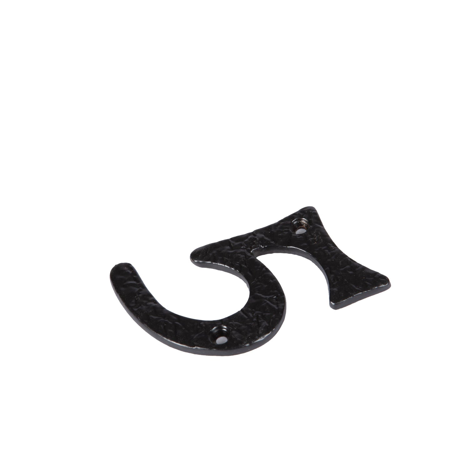 Number 5 Black 80mm Rustic Iron House Number