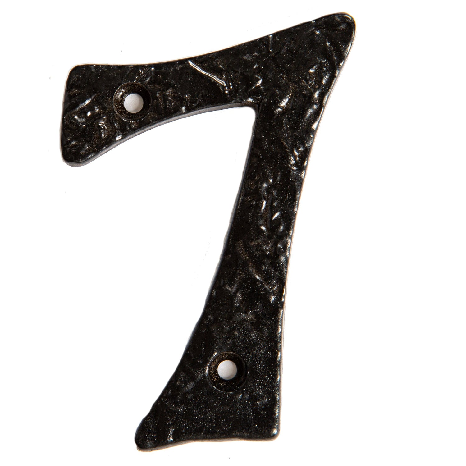 Number 7 Black 80mm Rustic Iron House Number