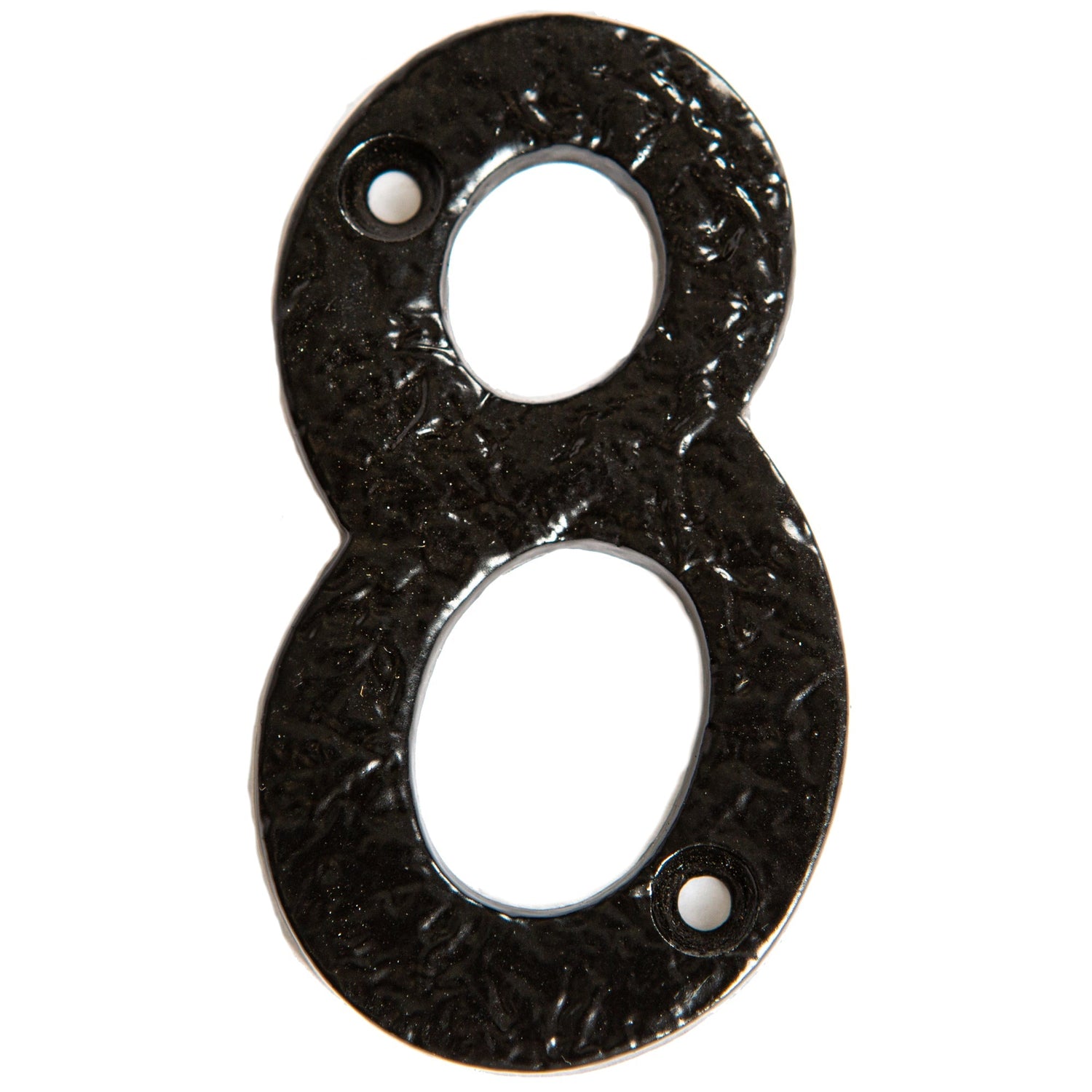 Number 8 Black 80mm Rustic Iron House Number