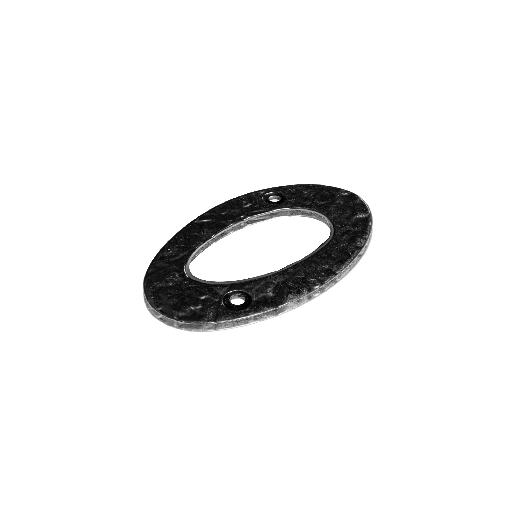 Number 0 Black 80mm Rustic Iron House Number