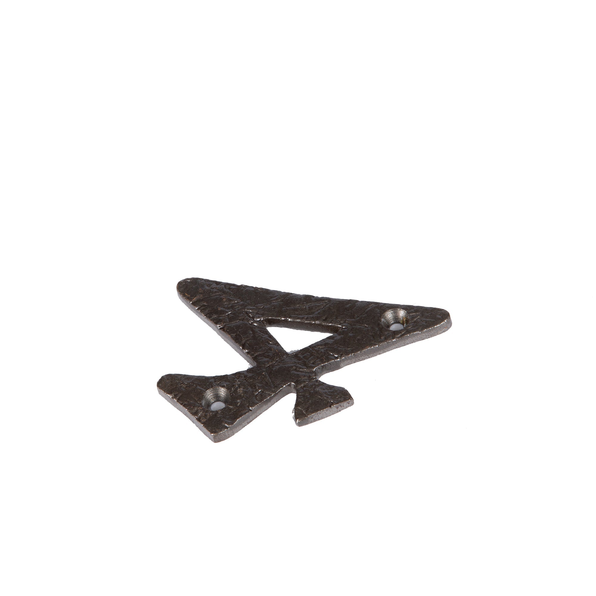 Number 4 80mm Rustic Cast Iron House Number