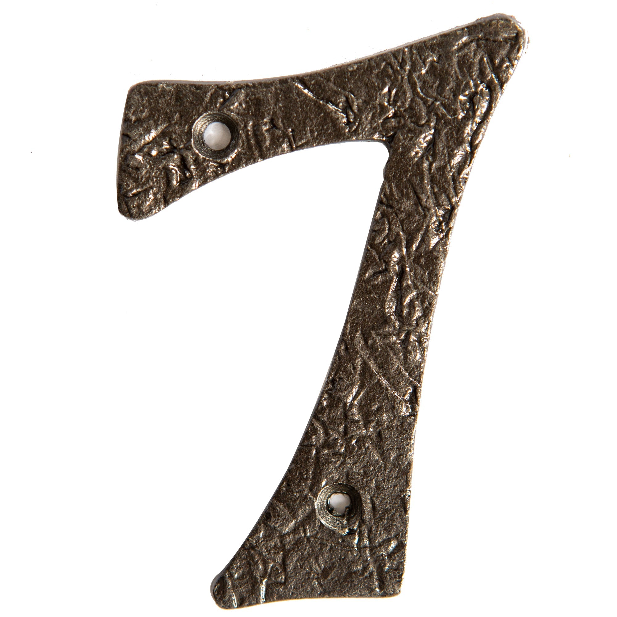 Number 7 80mm Rustic Cast Iron House Number