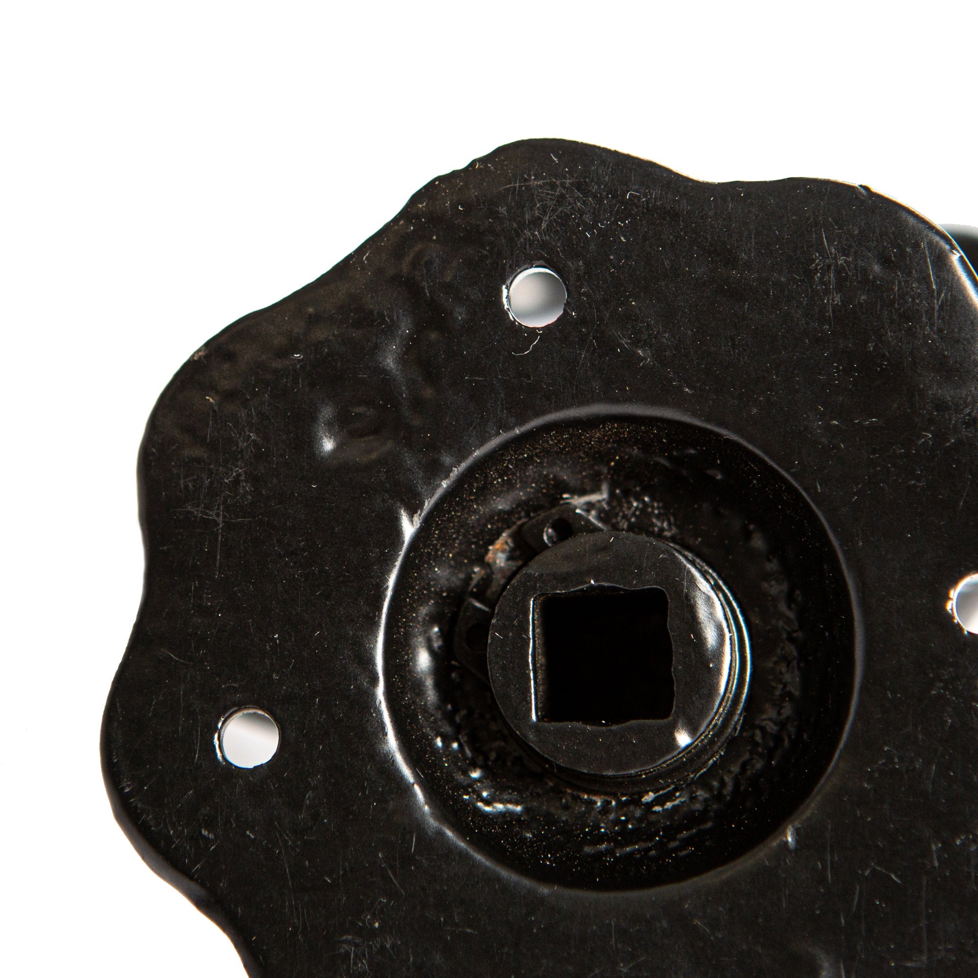 Twisted Rose Gate Handle - W75mm - Black