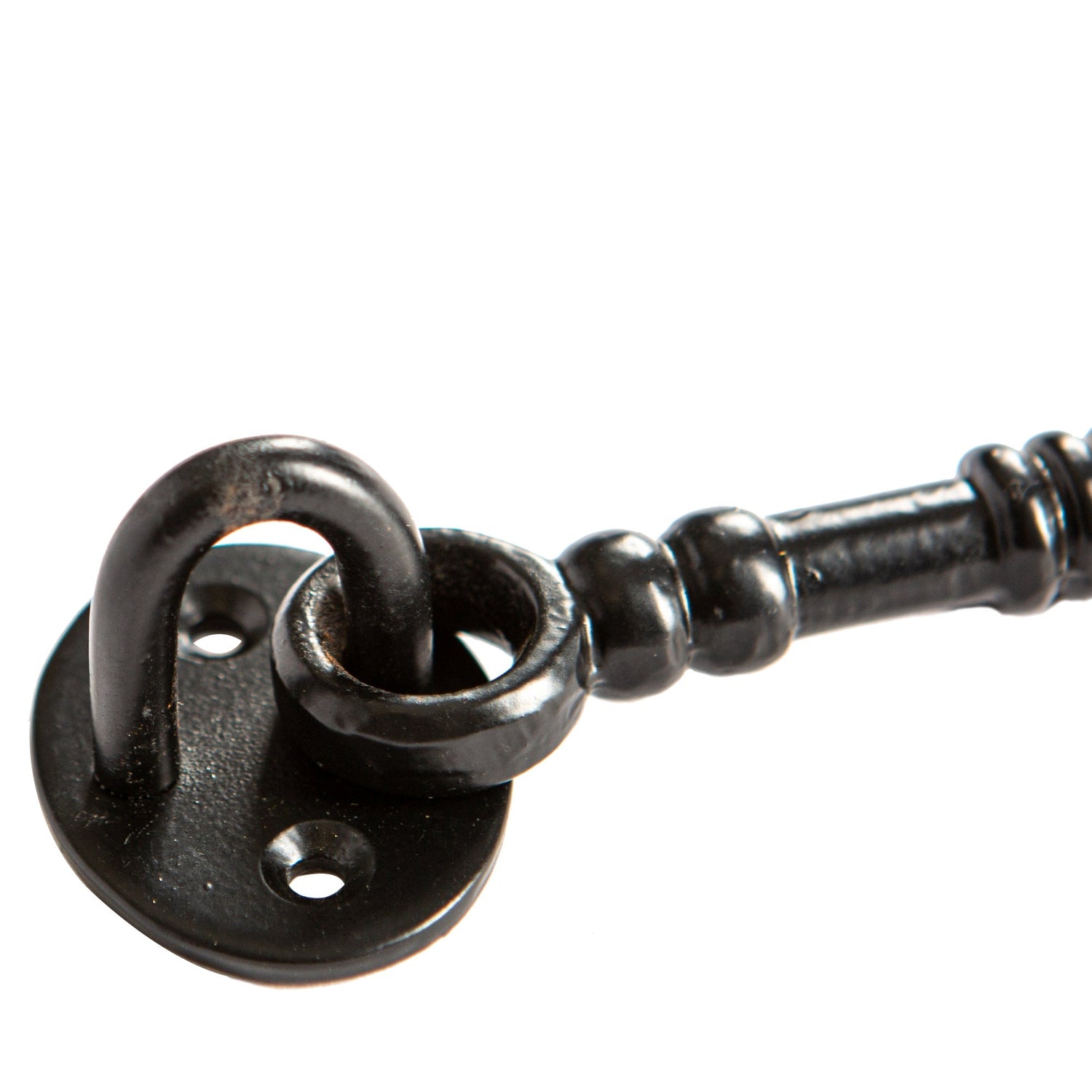 125mm Black Ornate Cabin Hook and Eye