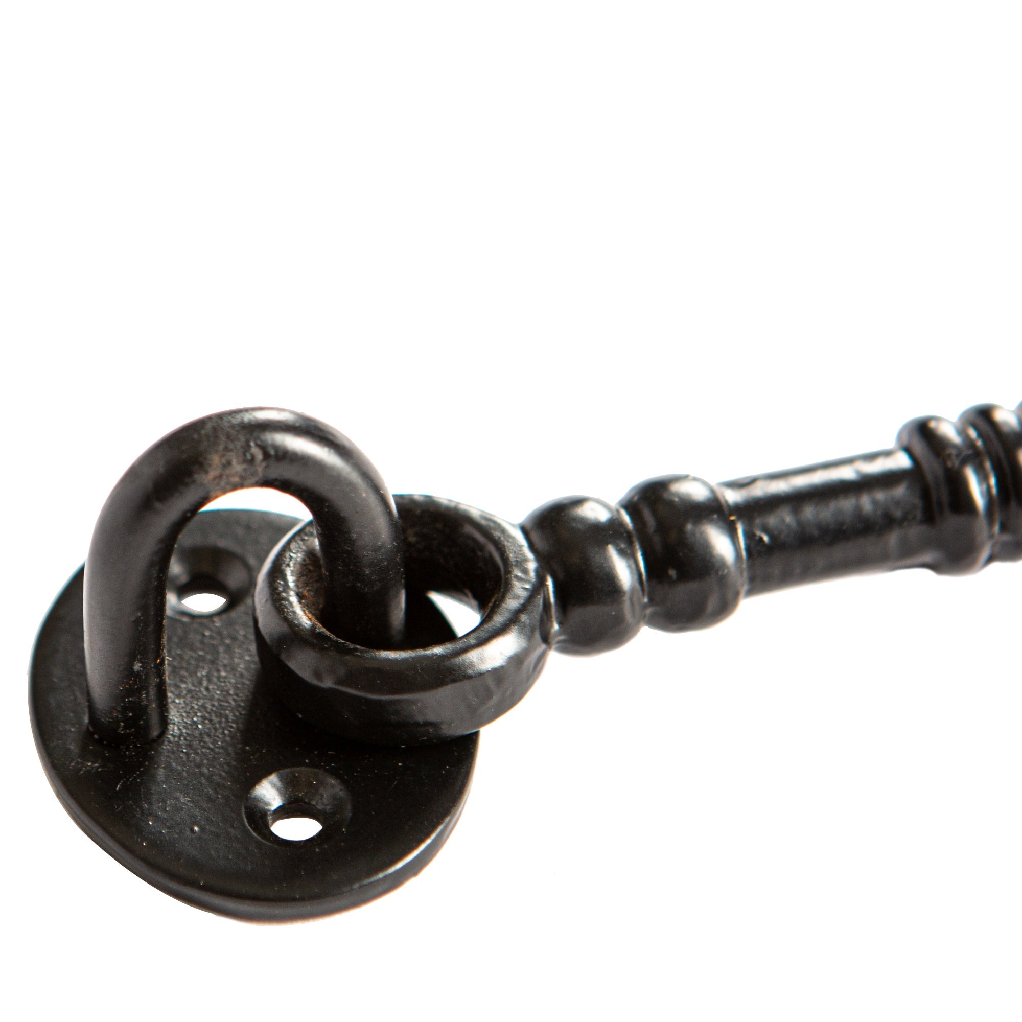 125mm Black Ornate Cabin Hook and Eye