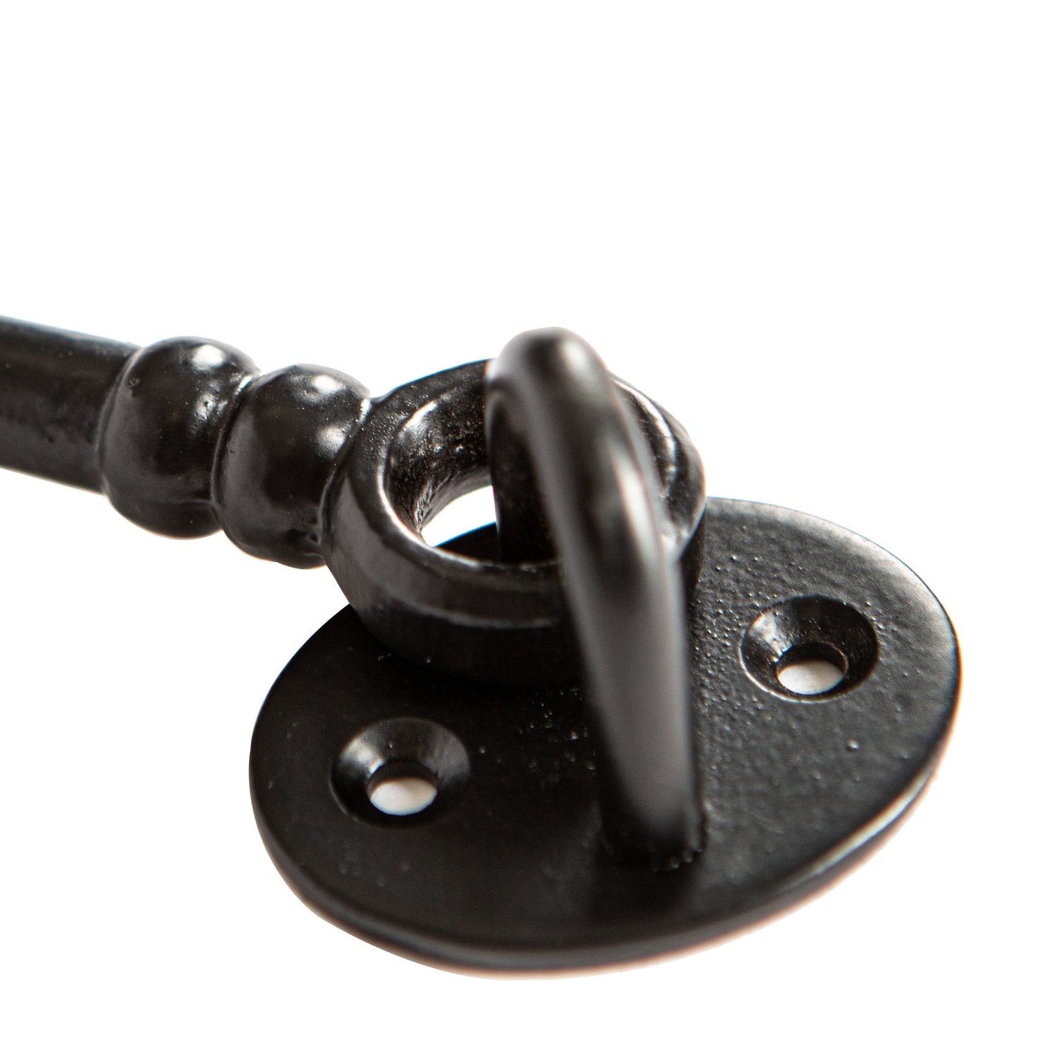 125mm Black Ornate Cabin Hook and Eye