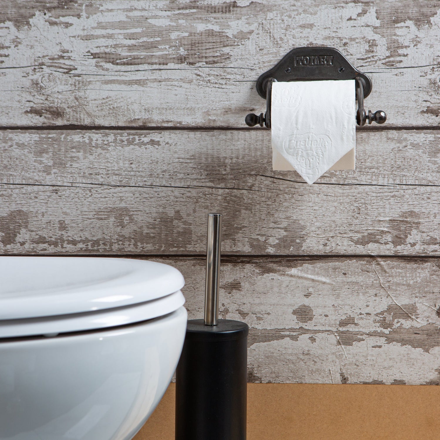 Industrial Toilet Roll Holder - W180mm - Raw