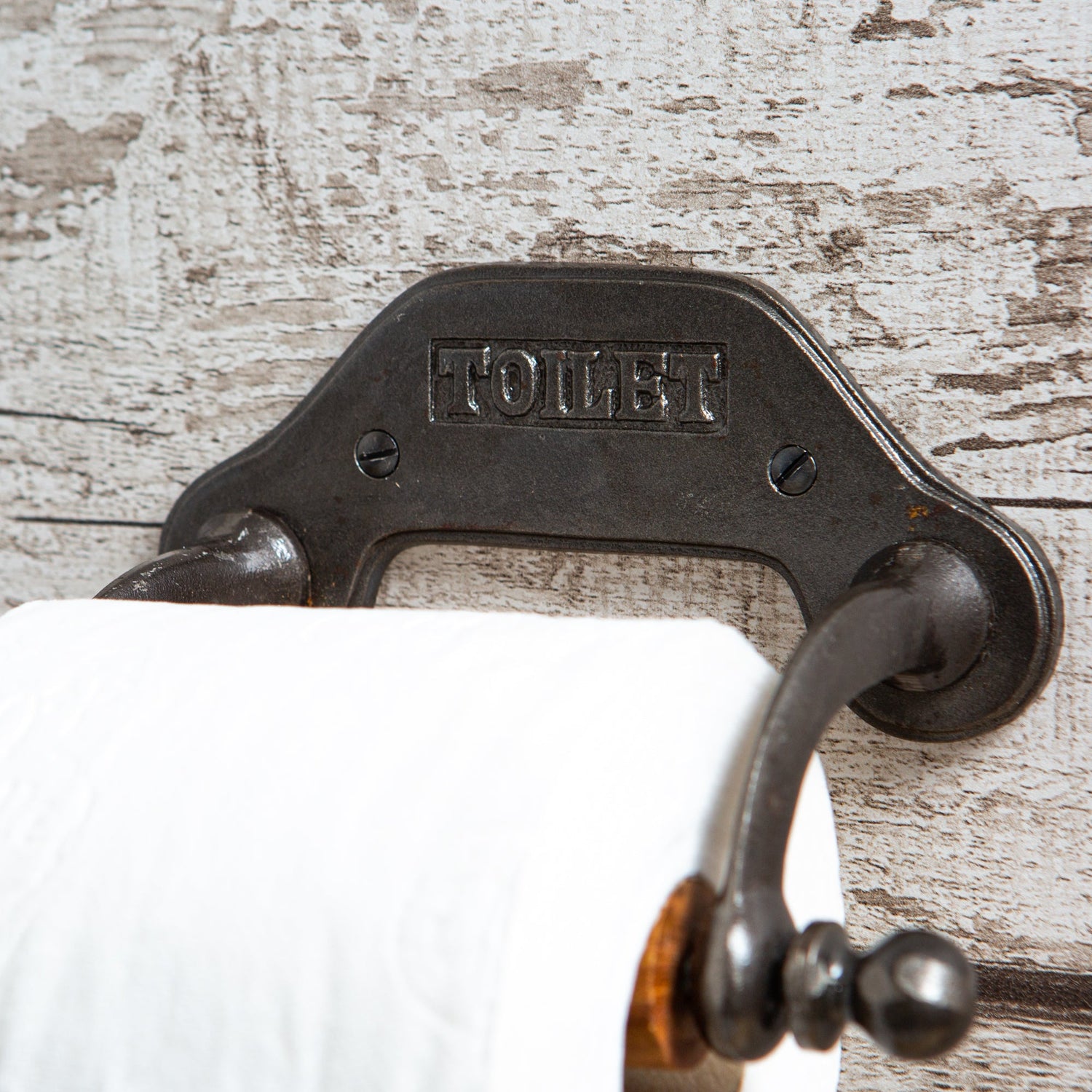 Industrial Toilet Roll Holder - W180mm - Raw