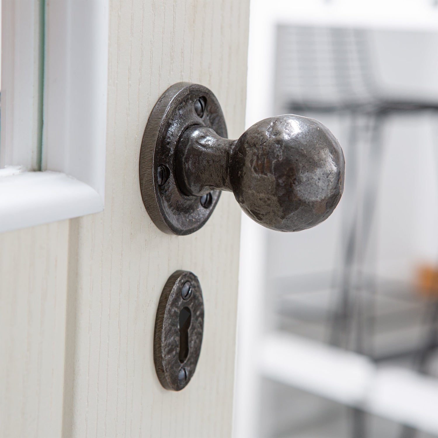 Round Rim & Mortice Door Knob - W60mm