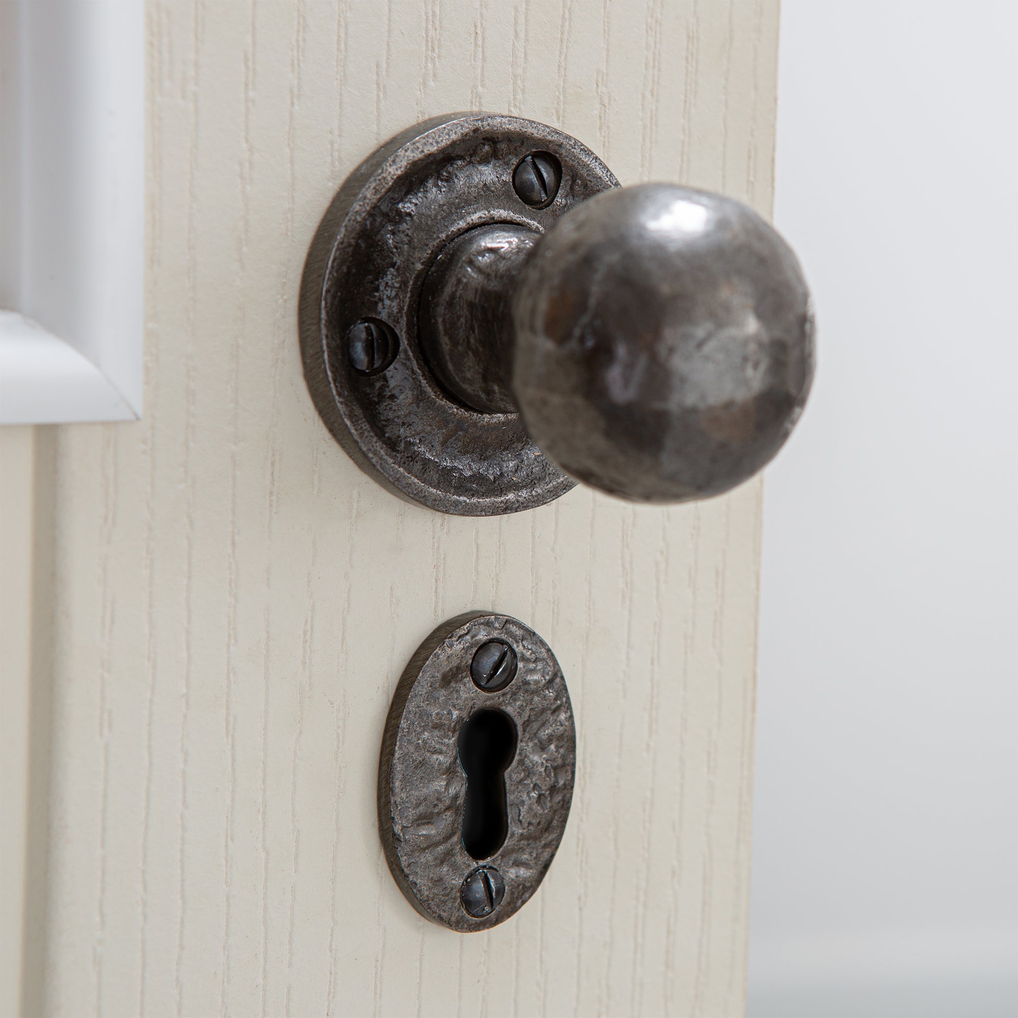 Round Rim & Mortice Door Knob - W60mm
