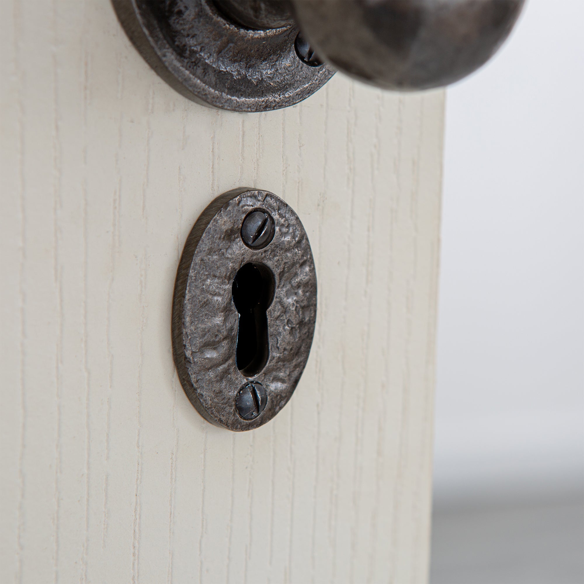 Round Rim & Mortice Door Knob - W60mm
