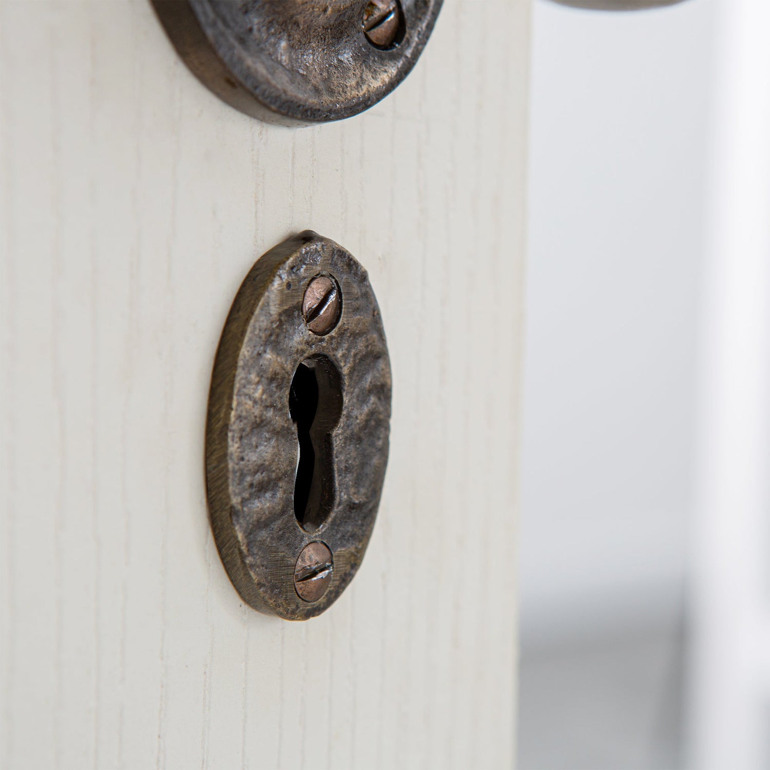 Oval Rim & Mortice Door Knob - W60mm