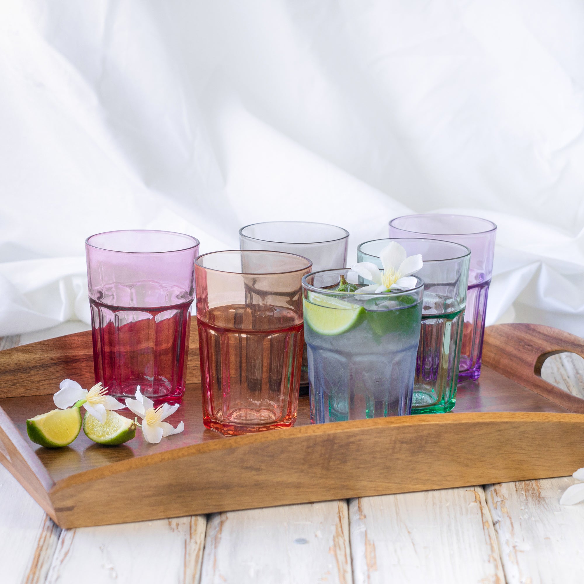 365ml Multicolour Aras Highball Cocktail Glass - By LAV