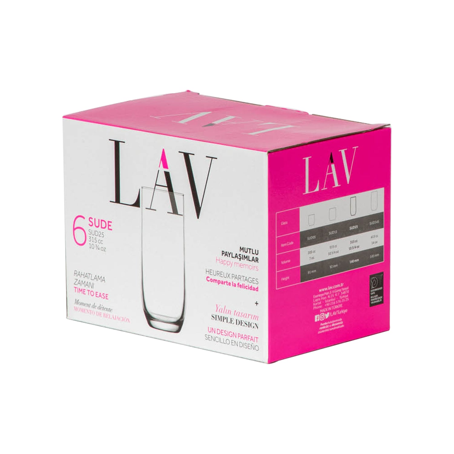LAV Sude Highball Glass - 315ml