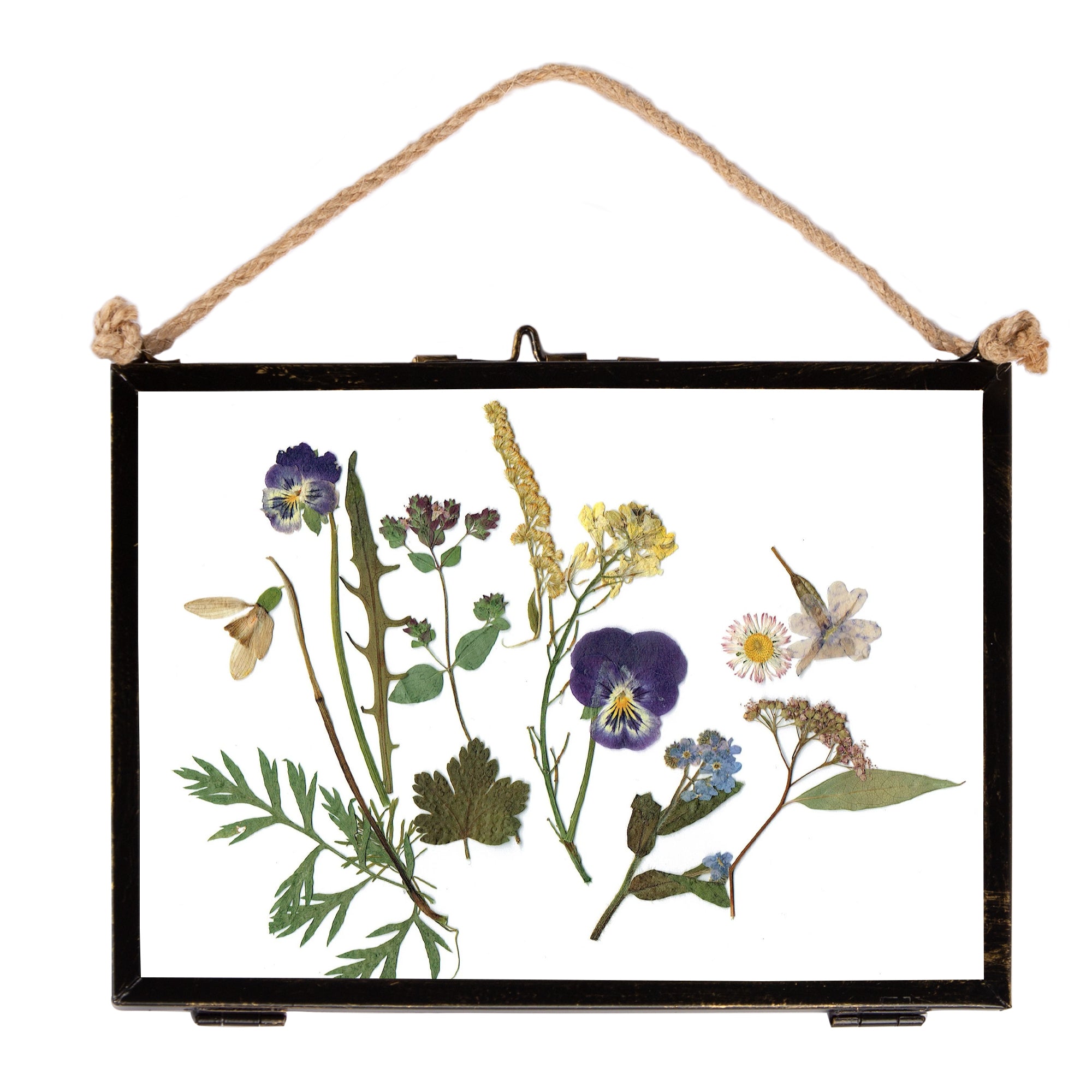 7" x 5" Black Hanging Metal Photo Frame - by Nicola Spring