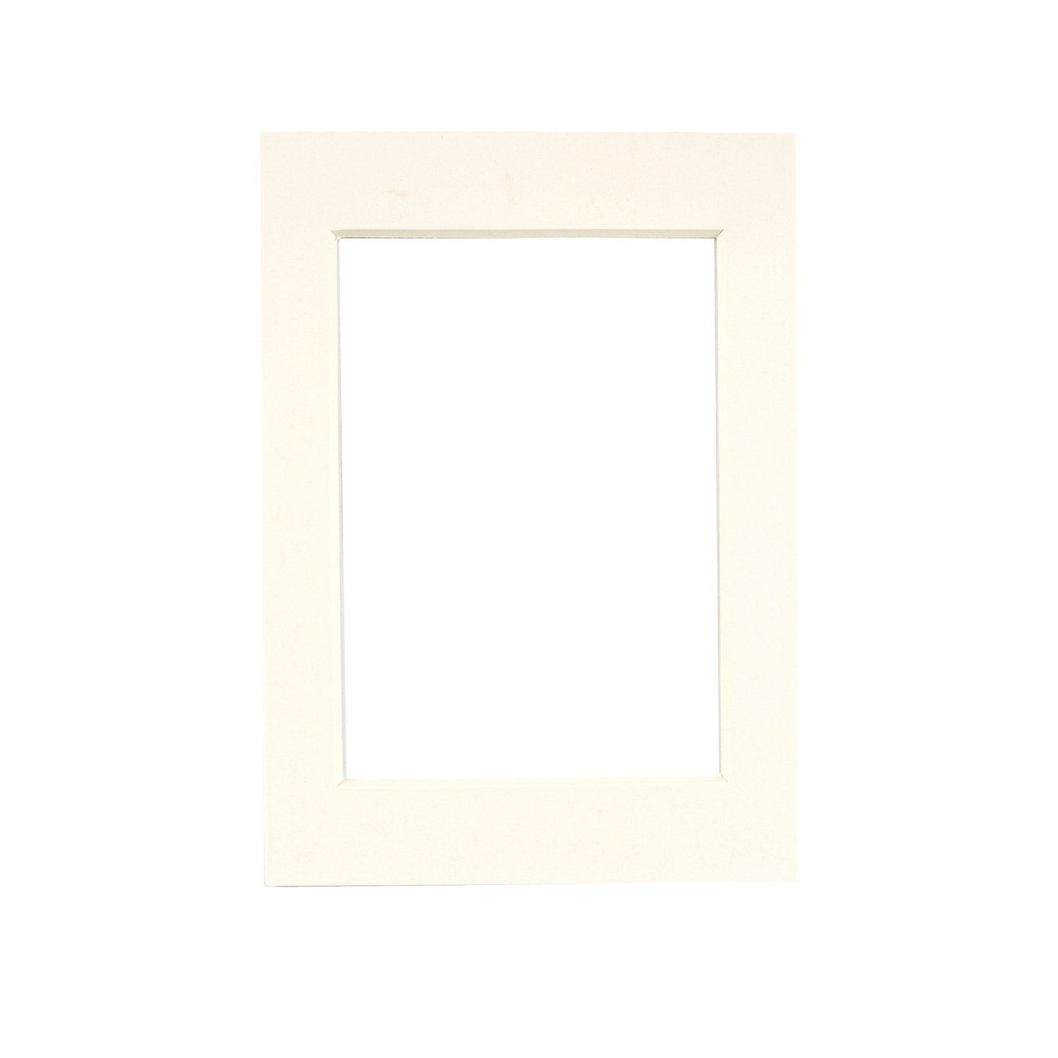 Nicola Spring Picture Mount for 5 x 7 Frame | Photo Size 3.5 x 5 - Ivory