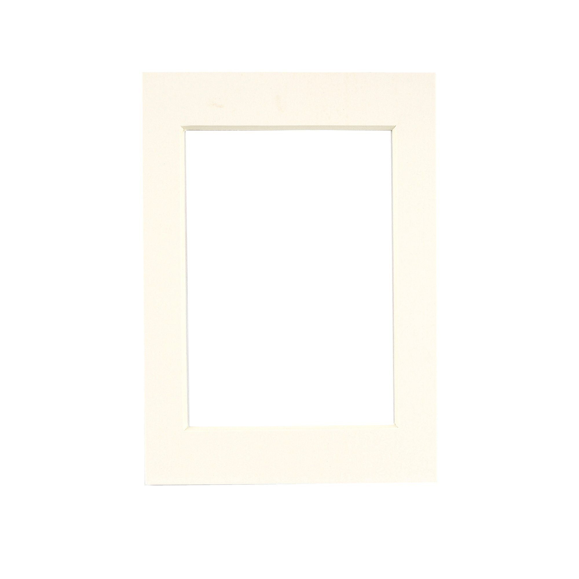 Nicola Spring Picture Mount for 5 x 7 Frame | Photo Size 3.5 x 5 - Ivory