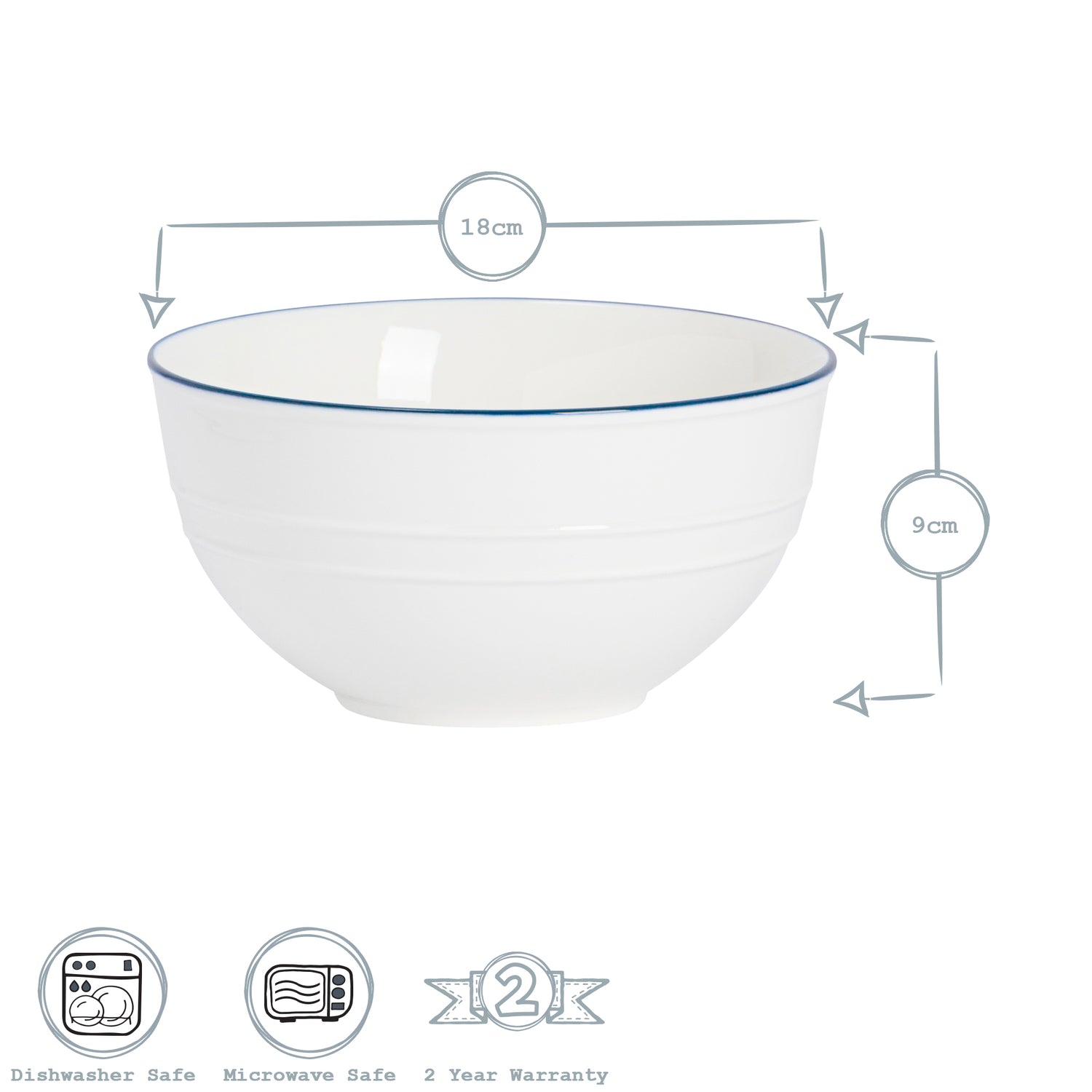 Nicola Spring Farmhouse Salad / Pasta Bowl - 18cm (7")