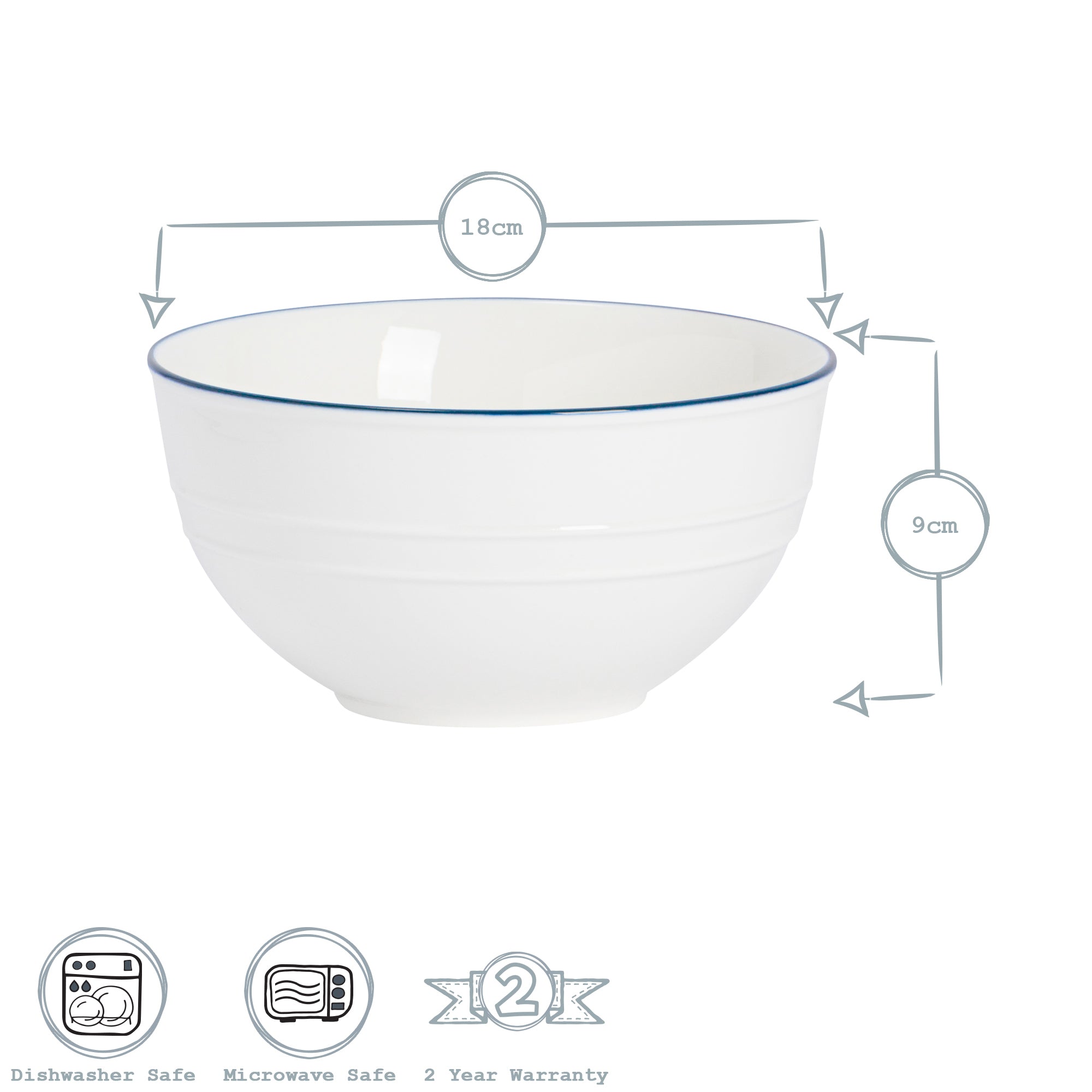 Nicola Spring Farmhouse Salad / Pasta Bowl - 18cm (7")