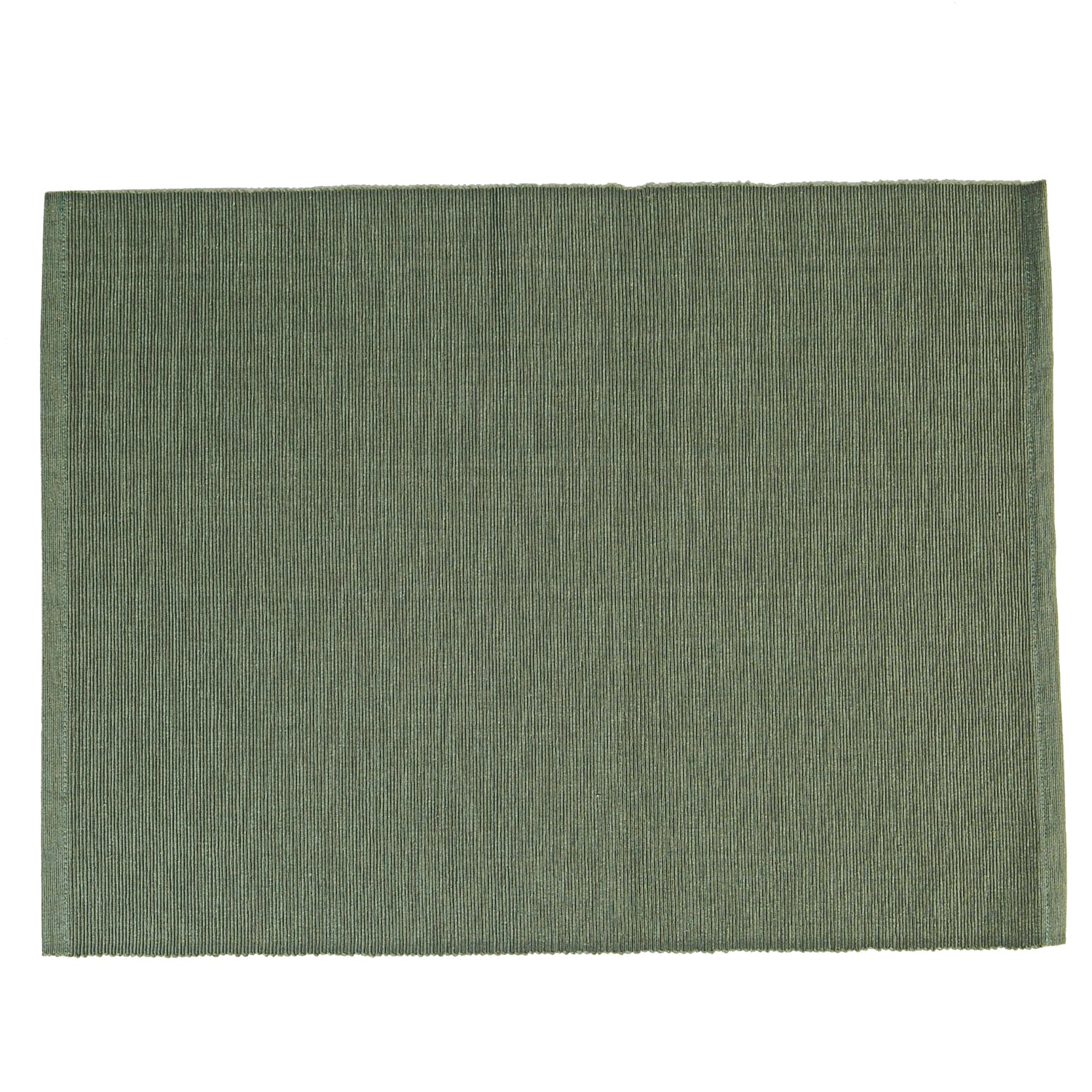 Ribbed Cotton Placemat - Green
