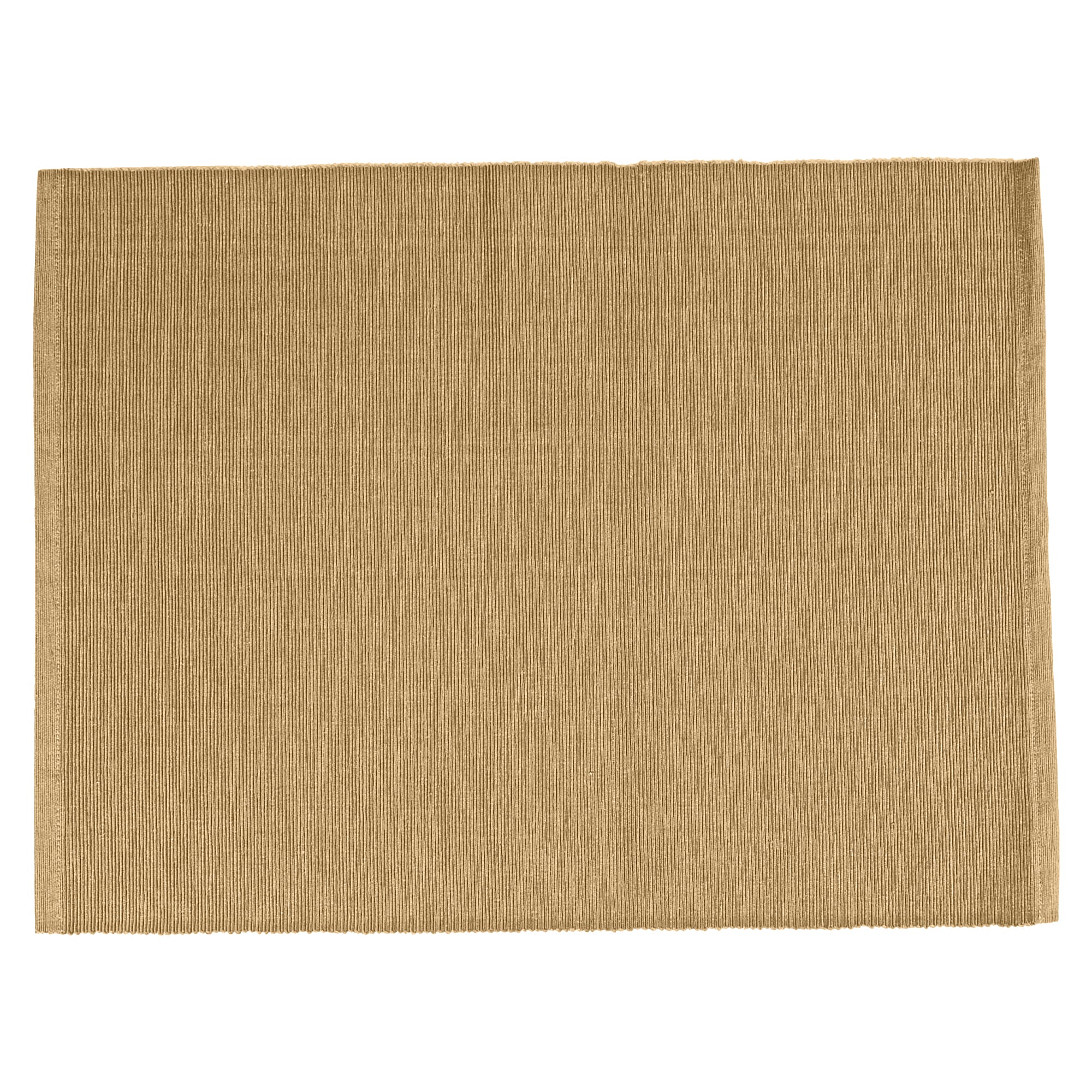 Ribbed Cotton Placemat - Beige