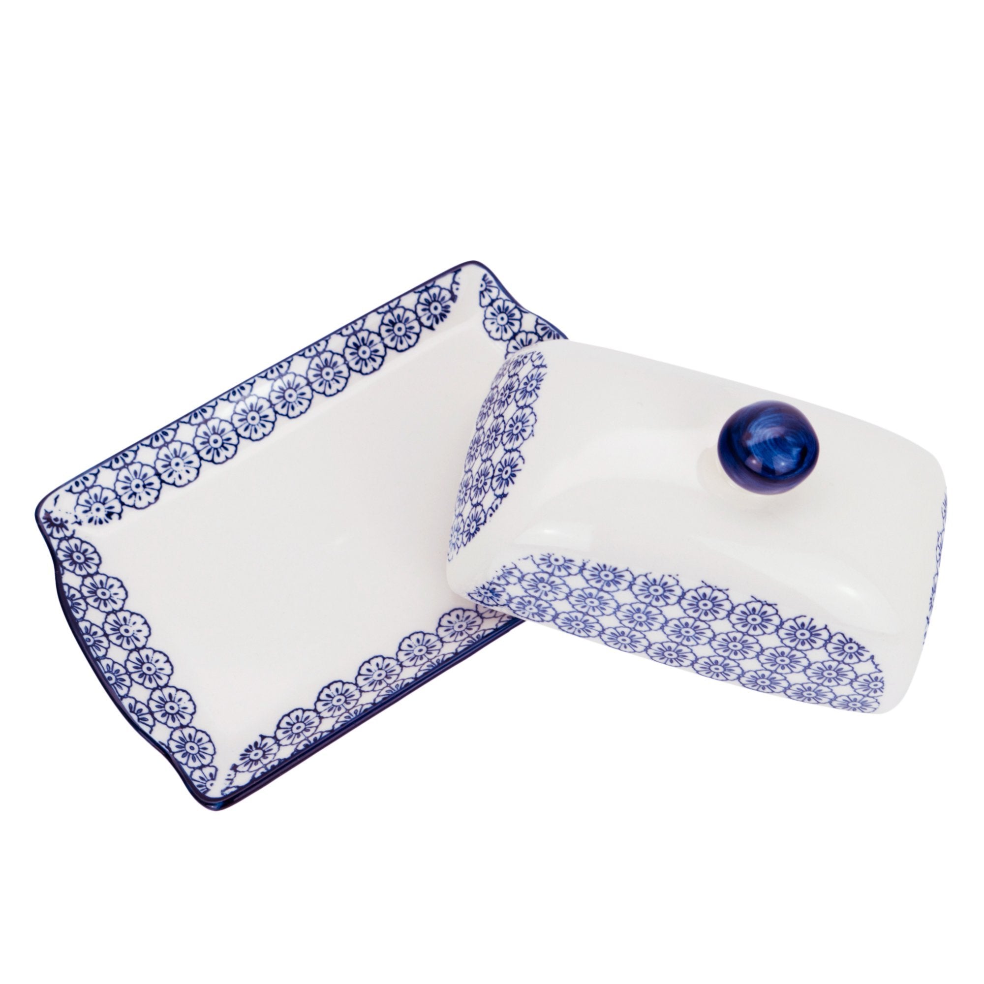 Nicola Spring china butter dish